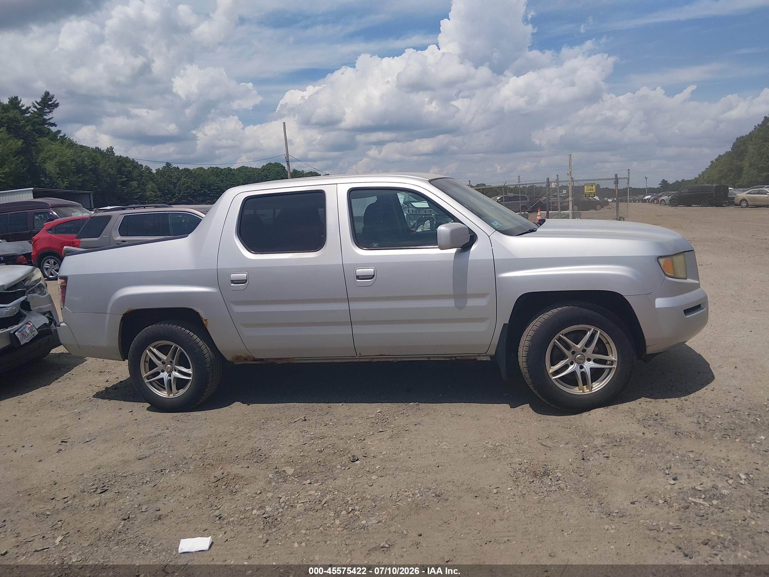 2008 Honda Ridgeline Rts Серебряный vin: 2HJYK16438H519222