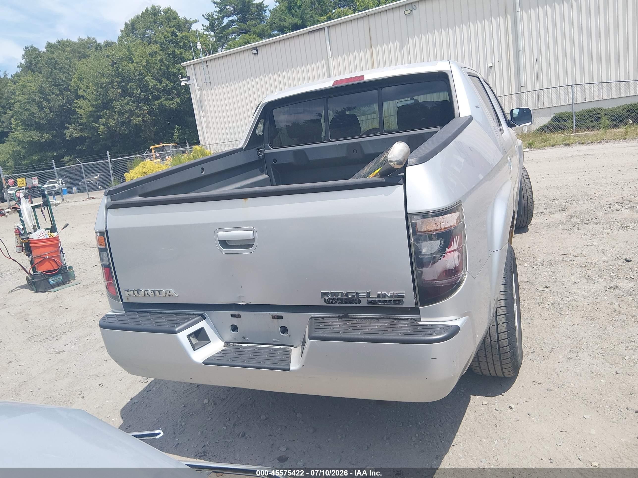 2008 Honda Ridgeline Rts Серебряный vin: 2HJYK16438H519222