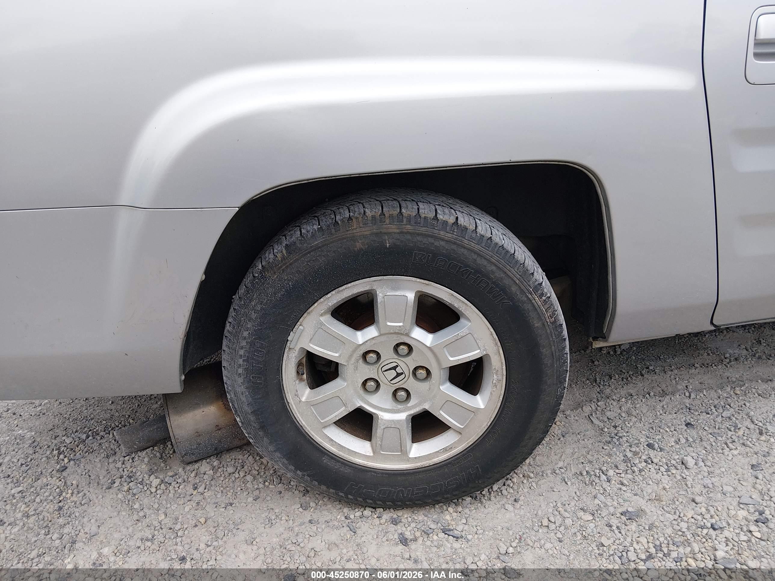 2008 Honda Ridgeline Rts Silver vin: 2HJYK16438H525005