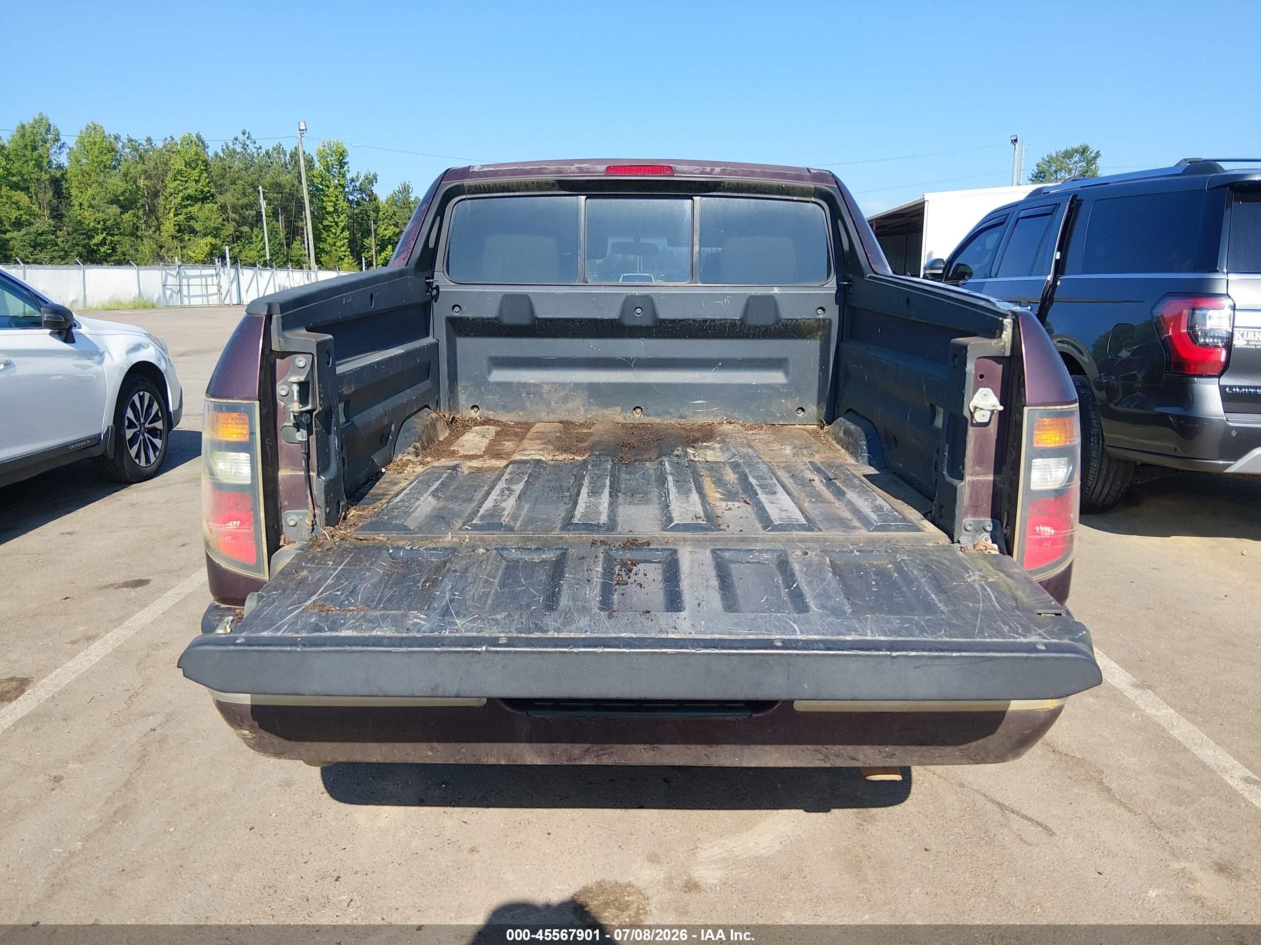 2008 Honda Ridgeline Rts Фиолетовый vin: 2HJYK16438H526252