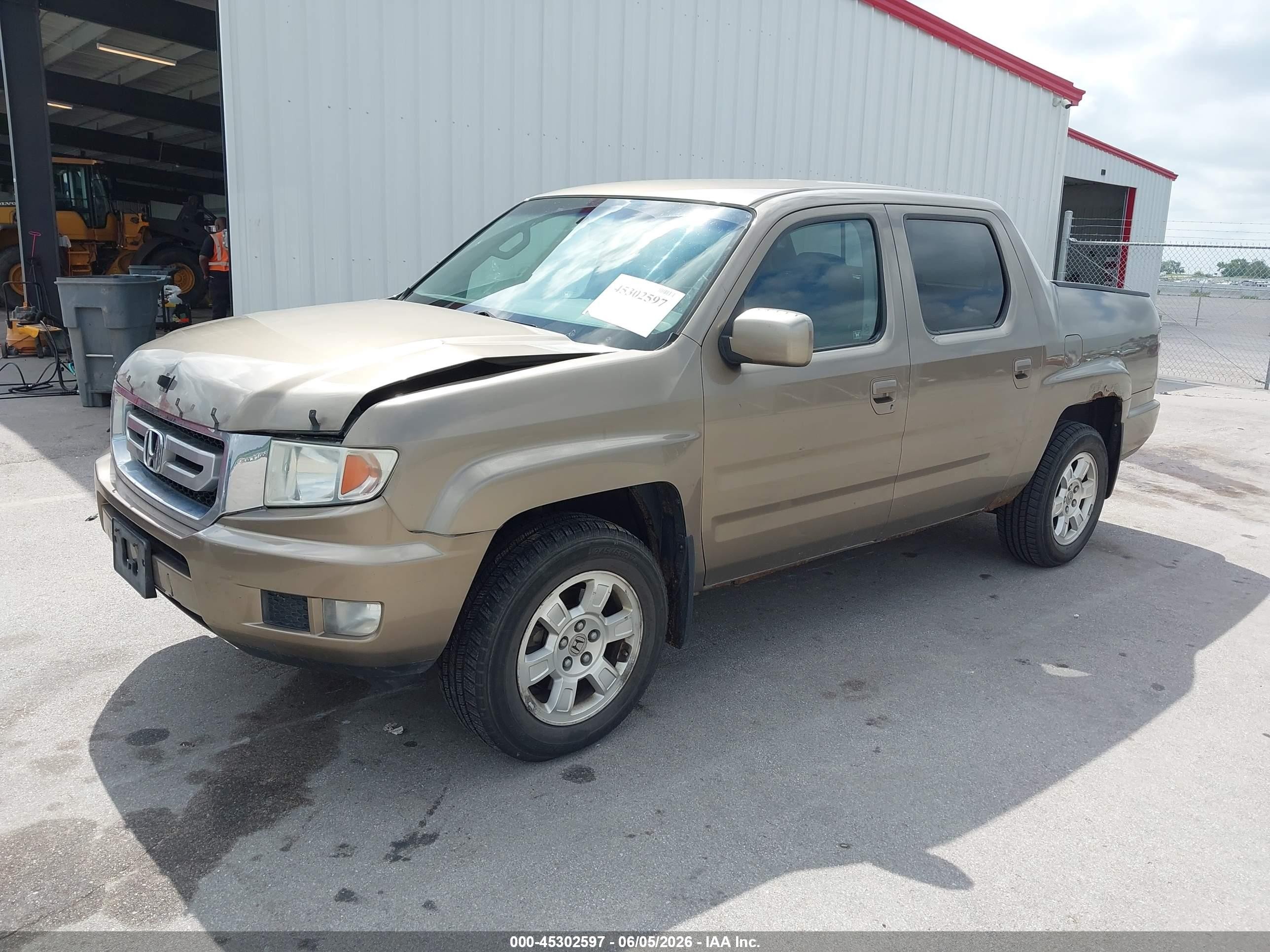 2009 Honda Ridgeline Rts Brown vin: 2HJYK16439H500249