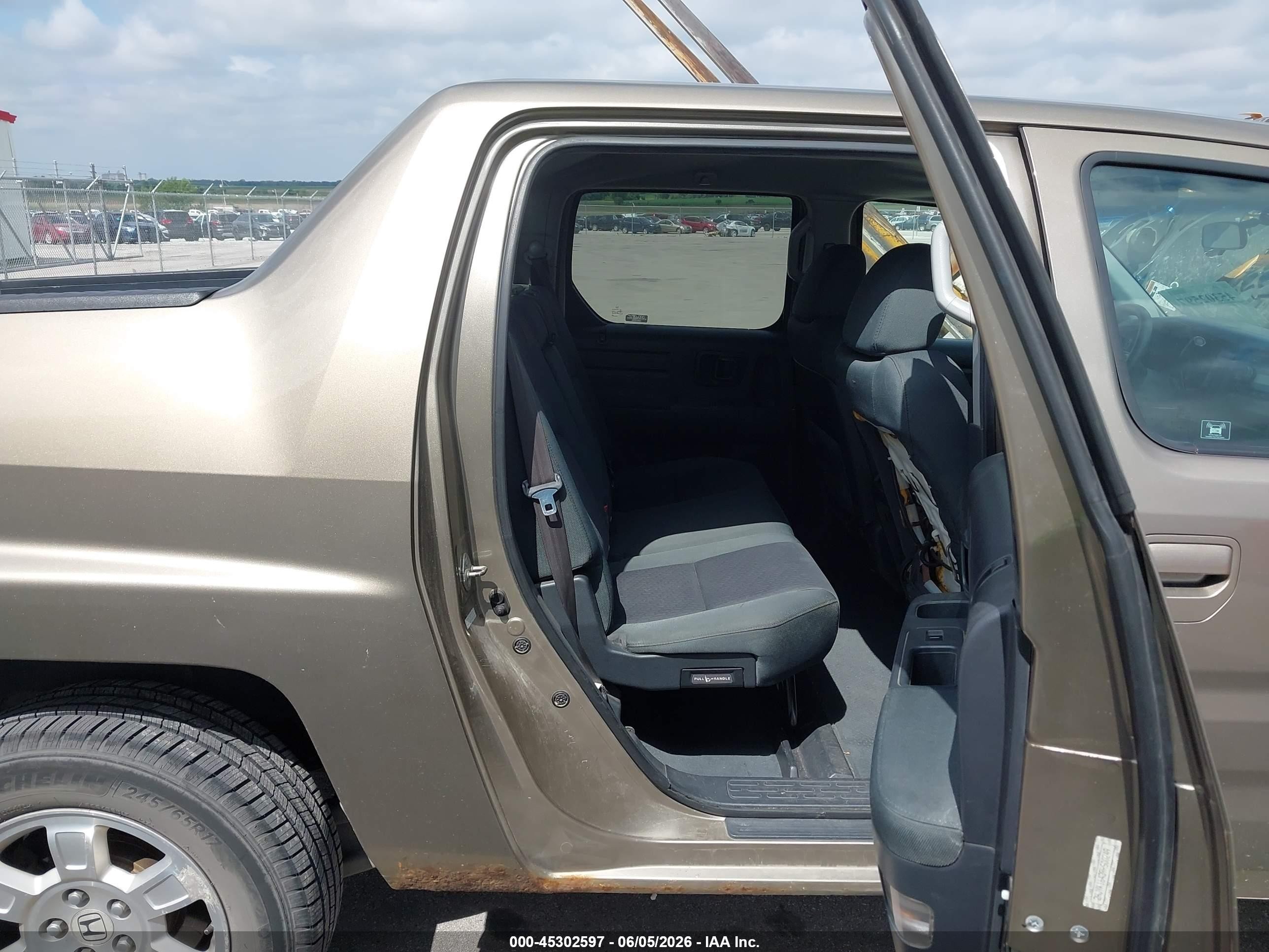 2009 Honda Ridgeline Rts Brown vin: 2HJYK16439H500249