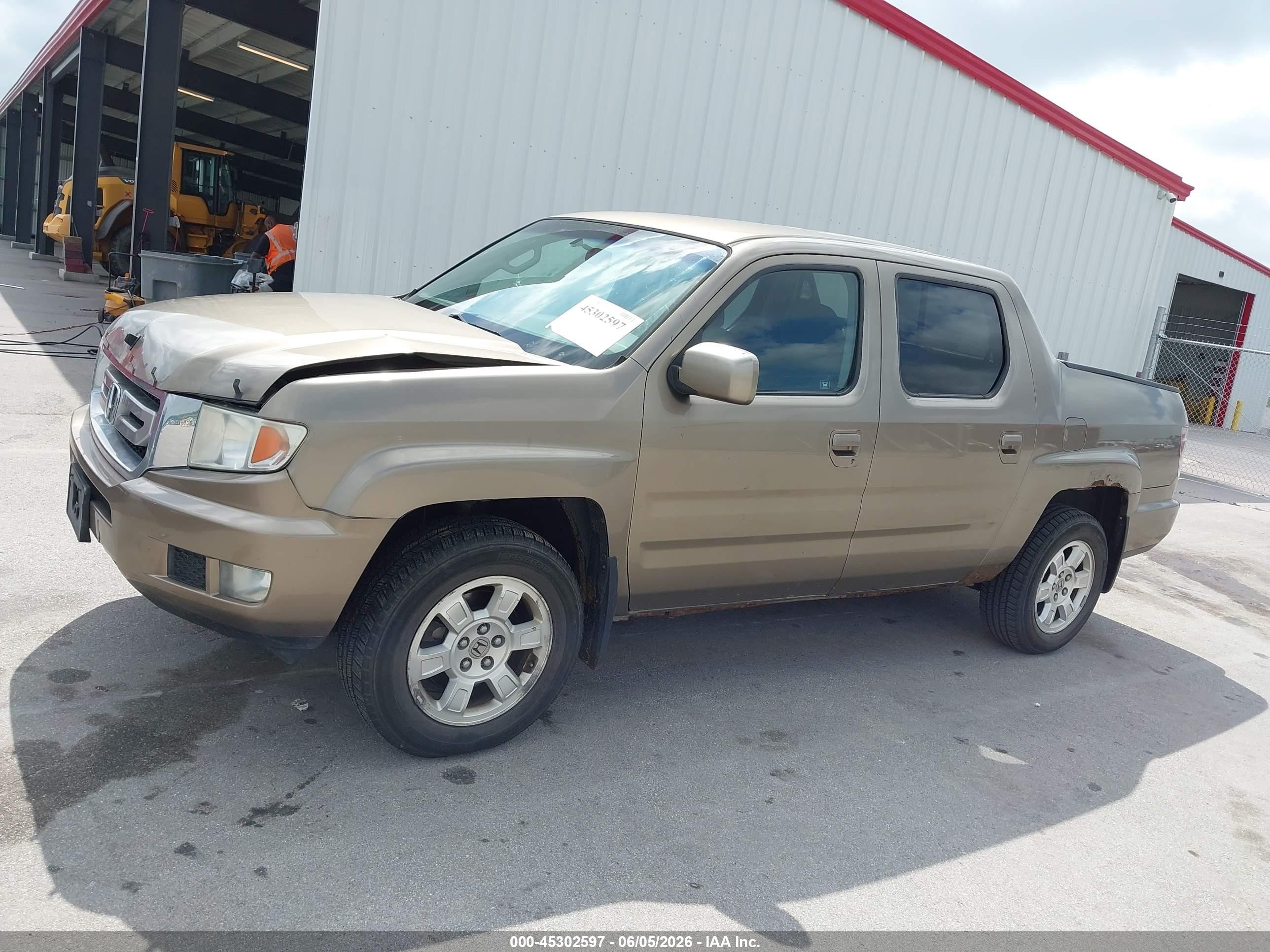 2009 Honda Ridgeline Rts Brown vin: 2HJYK16439H500249