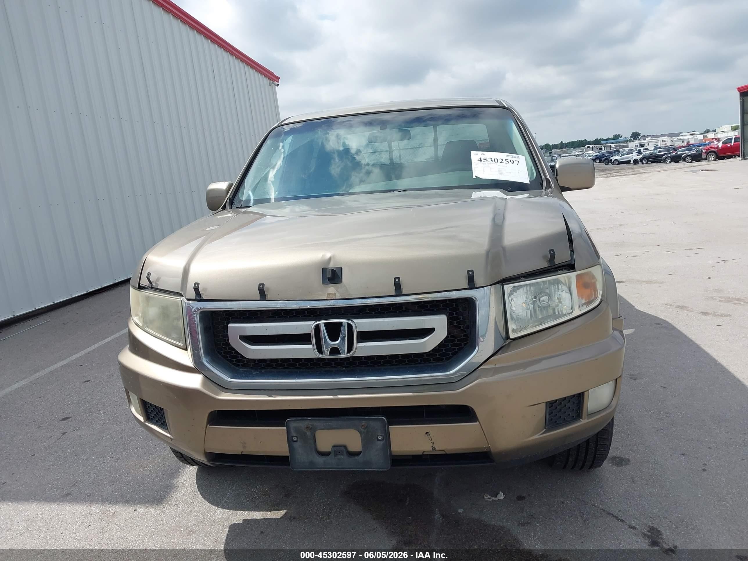 2009 Honda Ridgeline Rts Brown vin: 2HJYK16439H500249