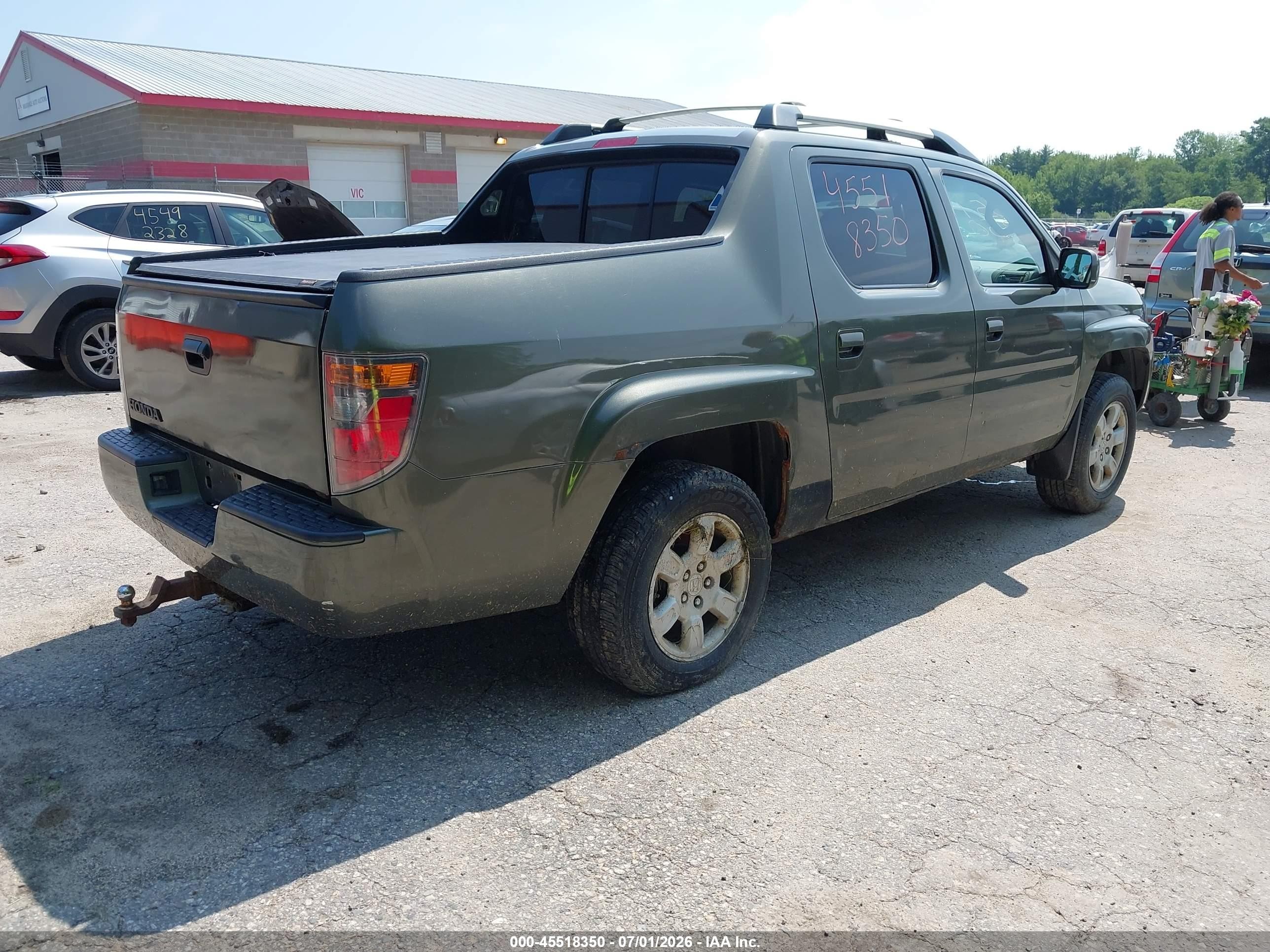 2006 Honda Ridgeline Rts Gray vin: 2HJYK16446H506296