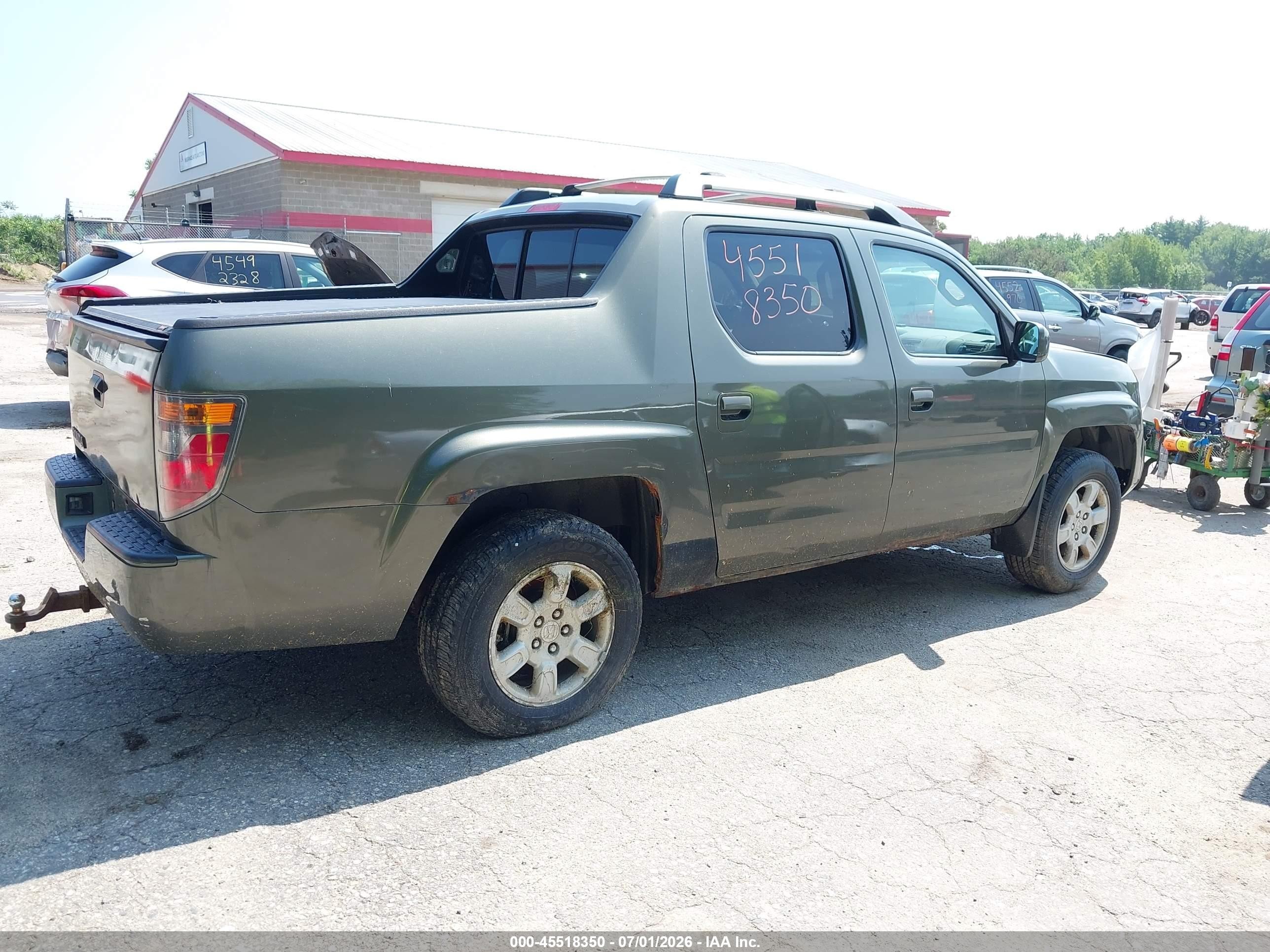 2006 Honda Ridgeline Rts Gray vin: 2HJYK16446H506296
