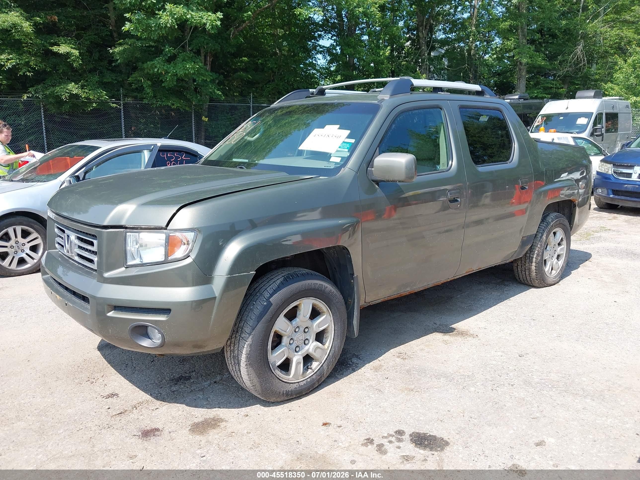 2006 Honda Ridgeline Rts Gray vin: 2HJYK16446H506296