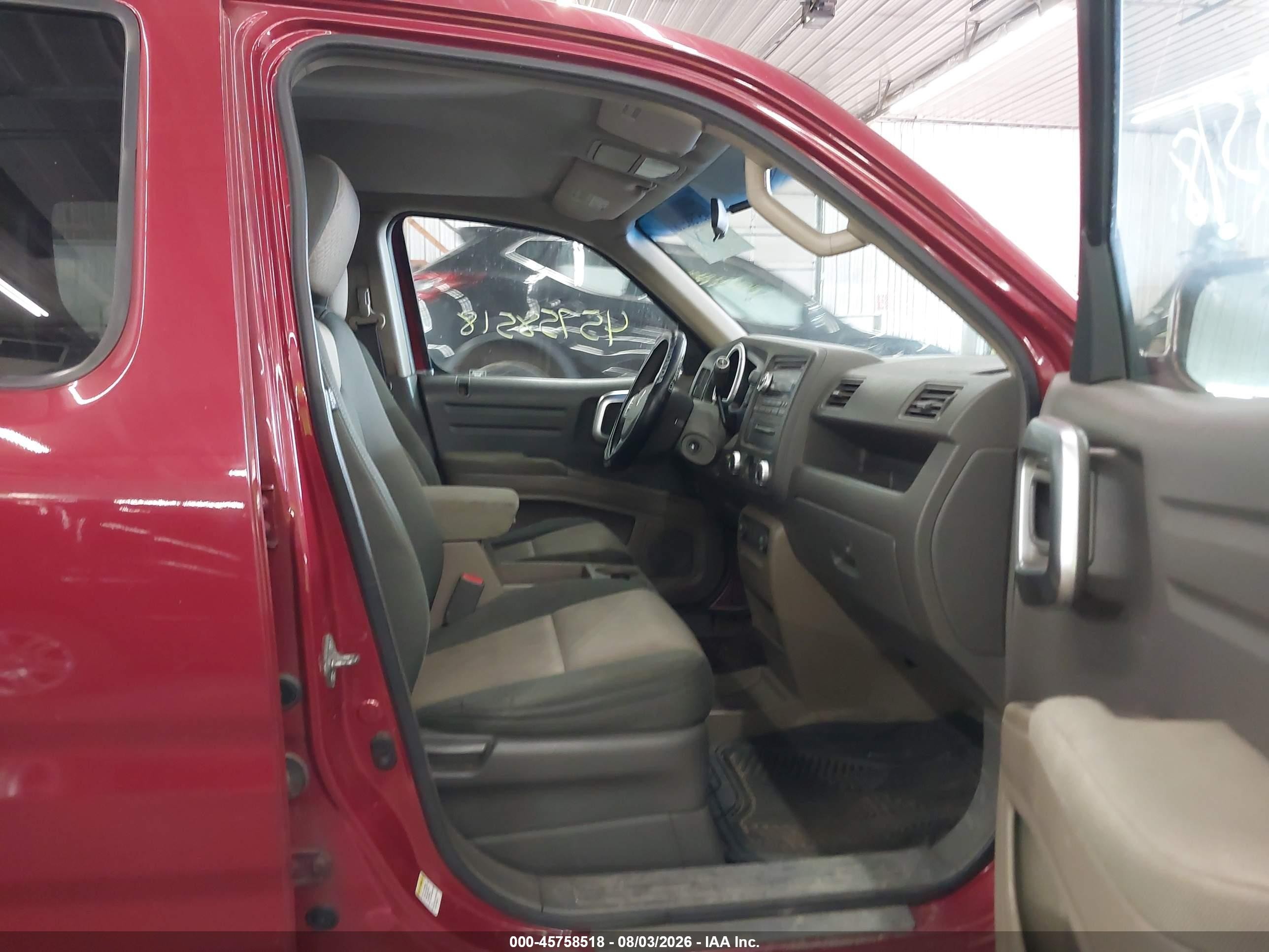 2006 Honda Ridgeline Rts Red vin: 2HJYK16446H534339