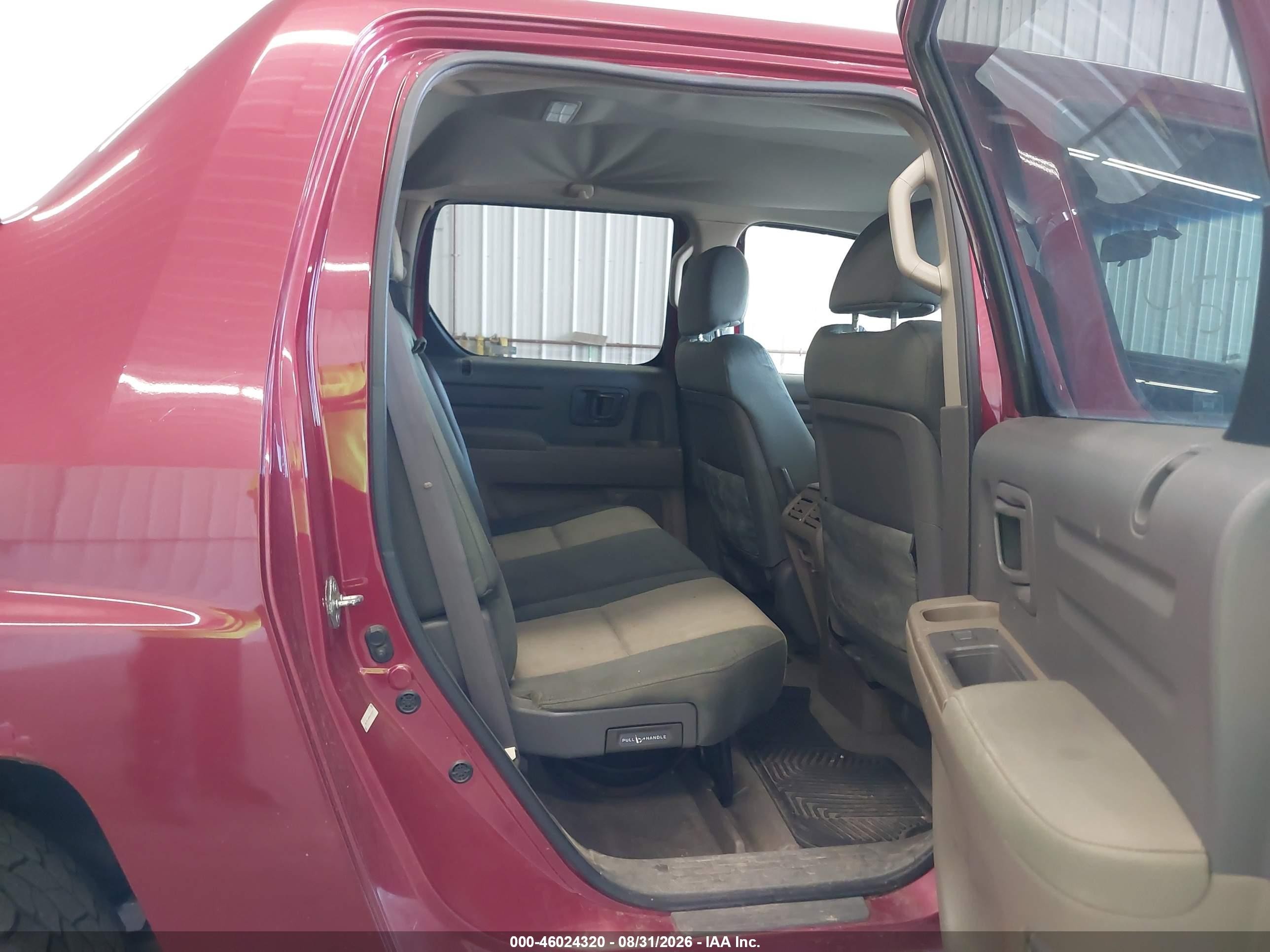 2006 Honda Ridgeline Rts Maroon vin: 2HJYK16446H534339