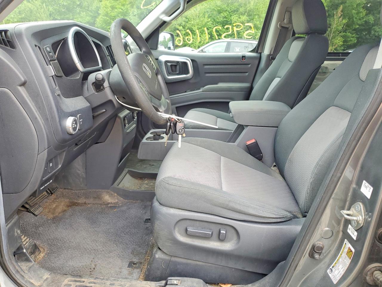 2009 Honda Ridgeline Gray vin: 2HJYK16447H507076