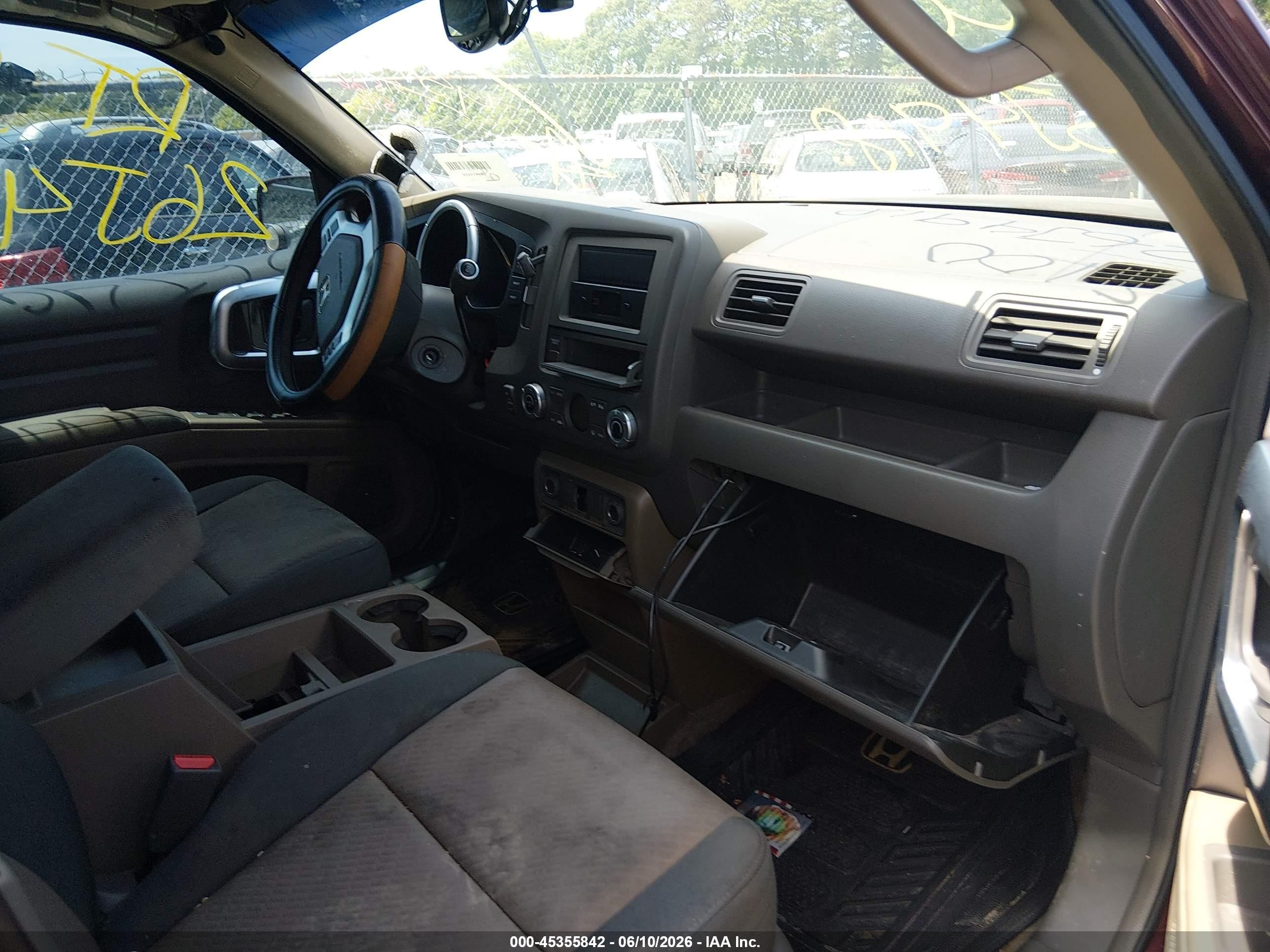 2007 Honda Ridgeline Rts Maroon vin: 2HJYK16447H518529