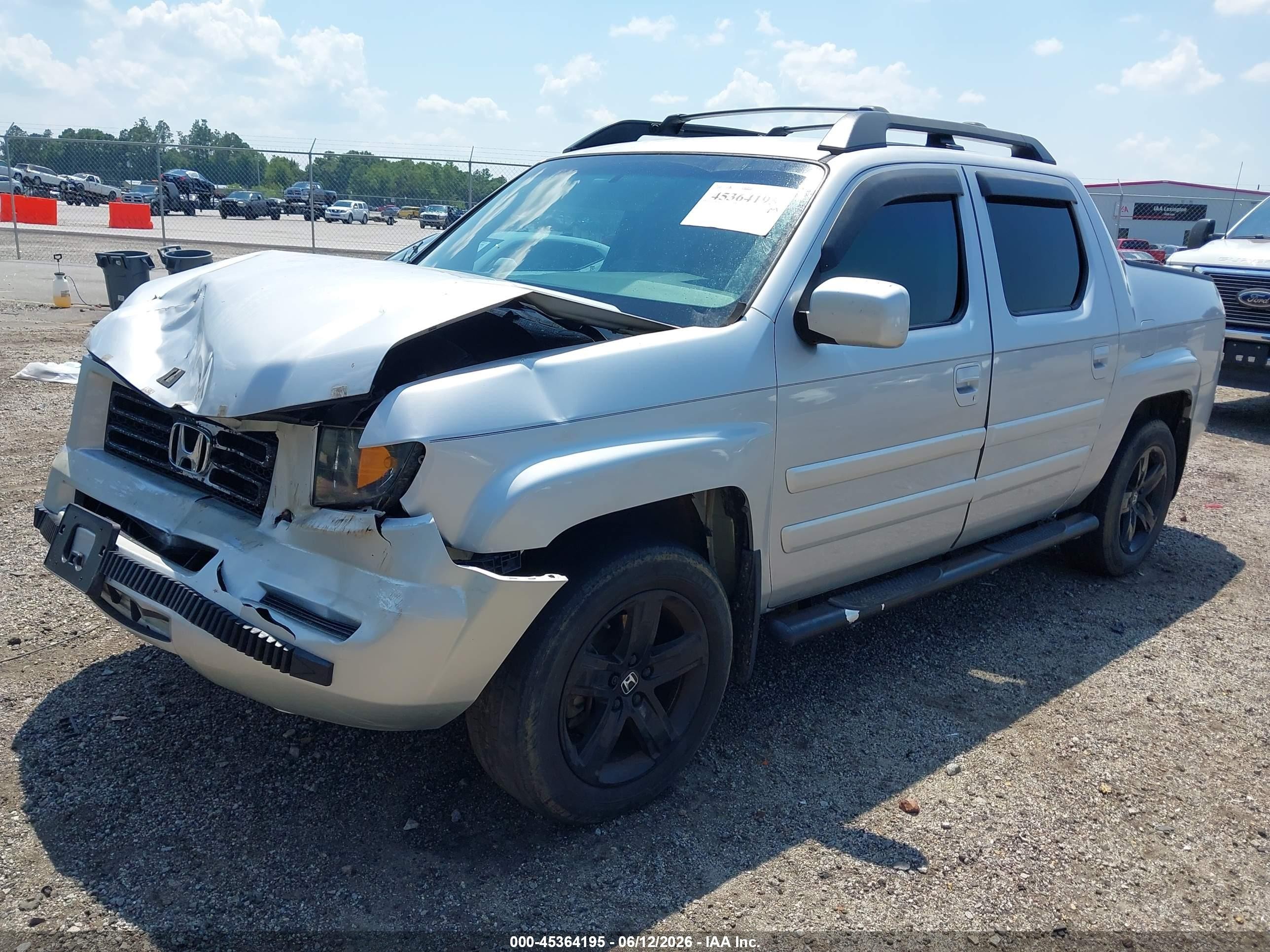 2007 Honda Ridgeline Rts Silver vin: 2HJYK16447H527845