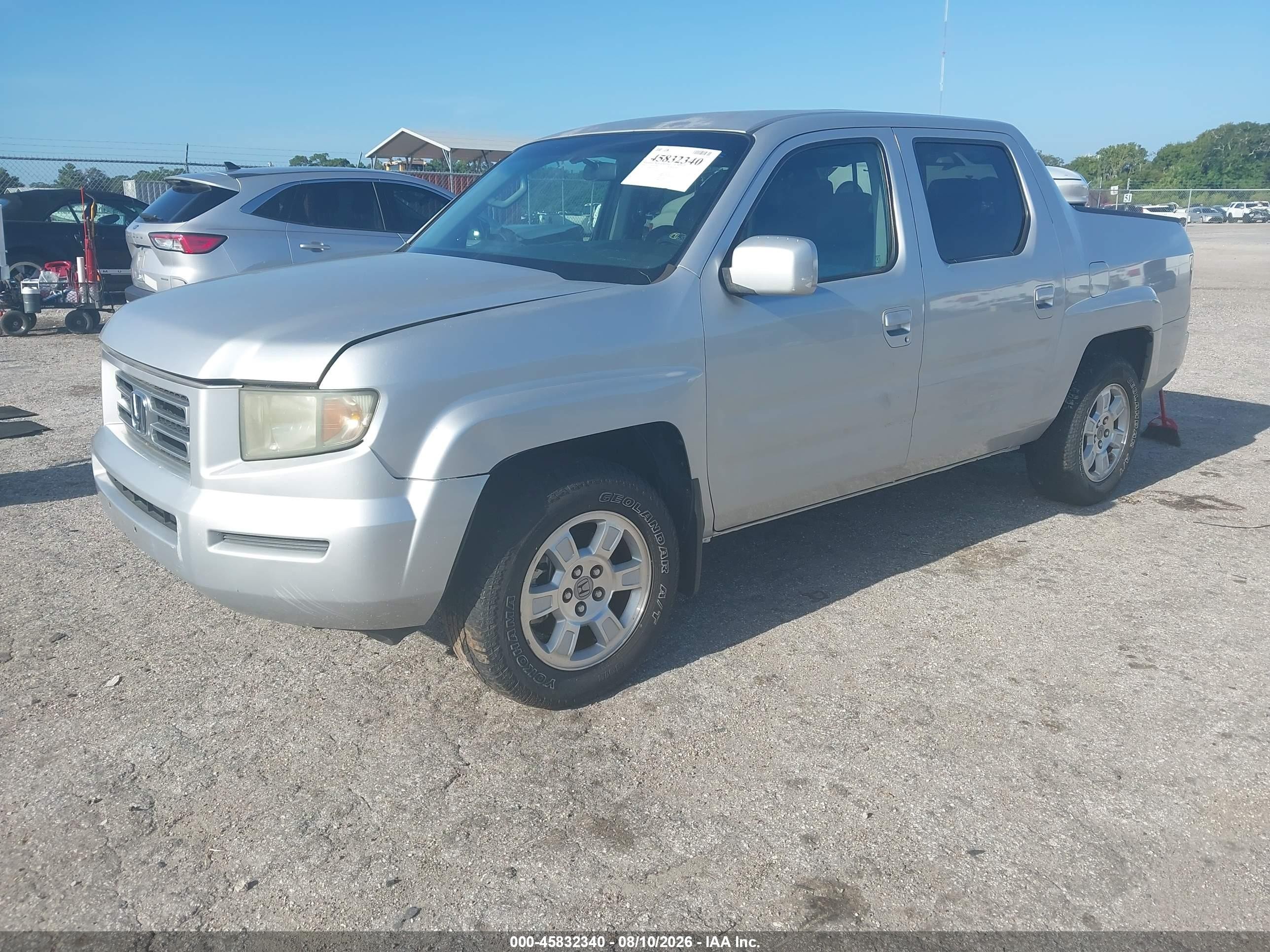 2008 Honda Ridgeline Rts Silver vin: 2HJYK16448H501621