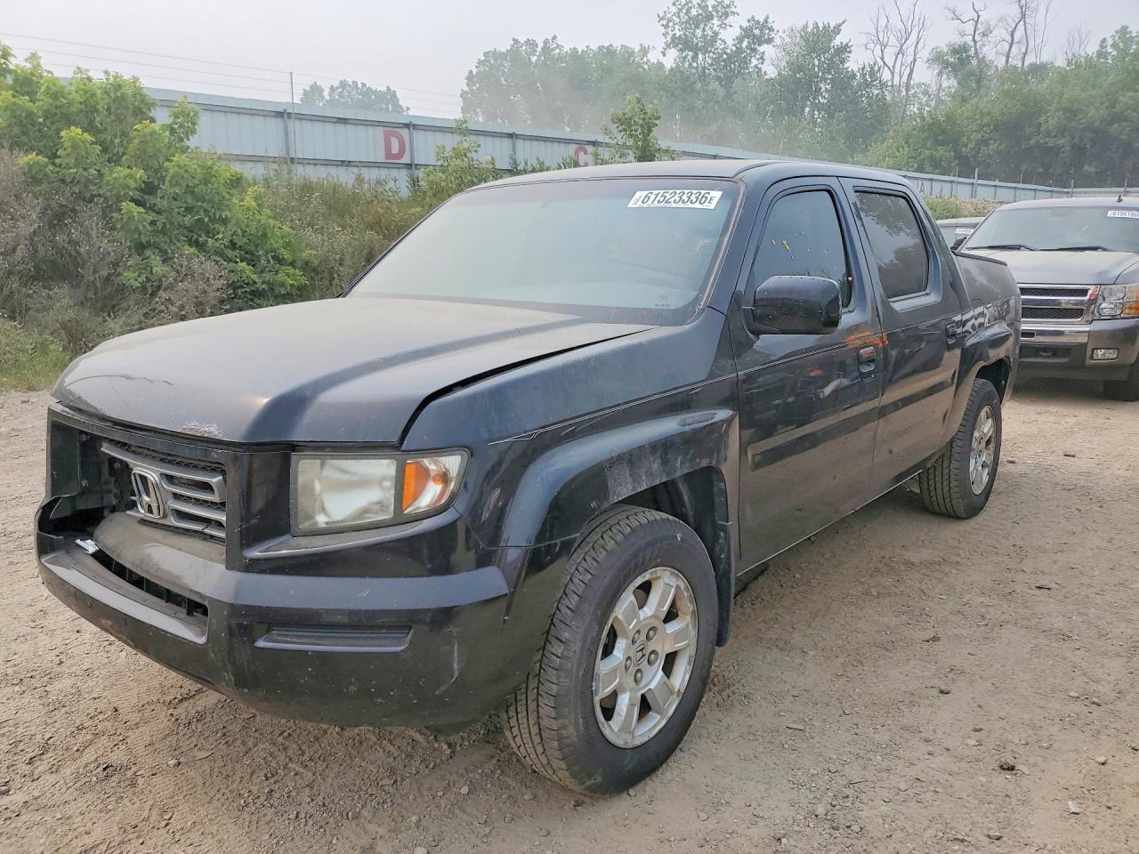 2008 Honda Ridgeline Rts Black vin: 2HJYK16448H505099