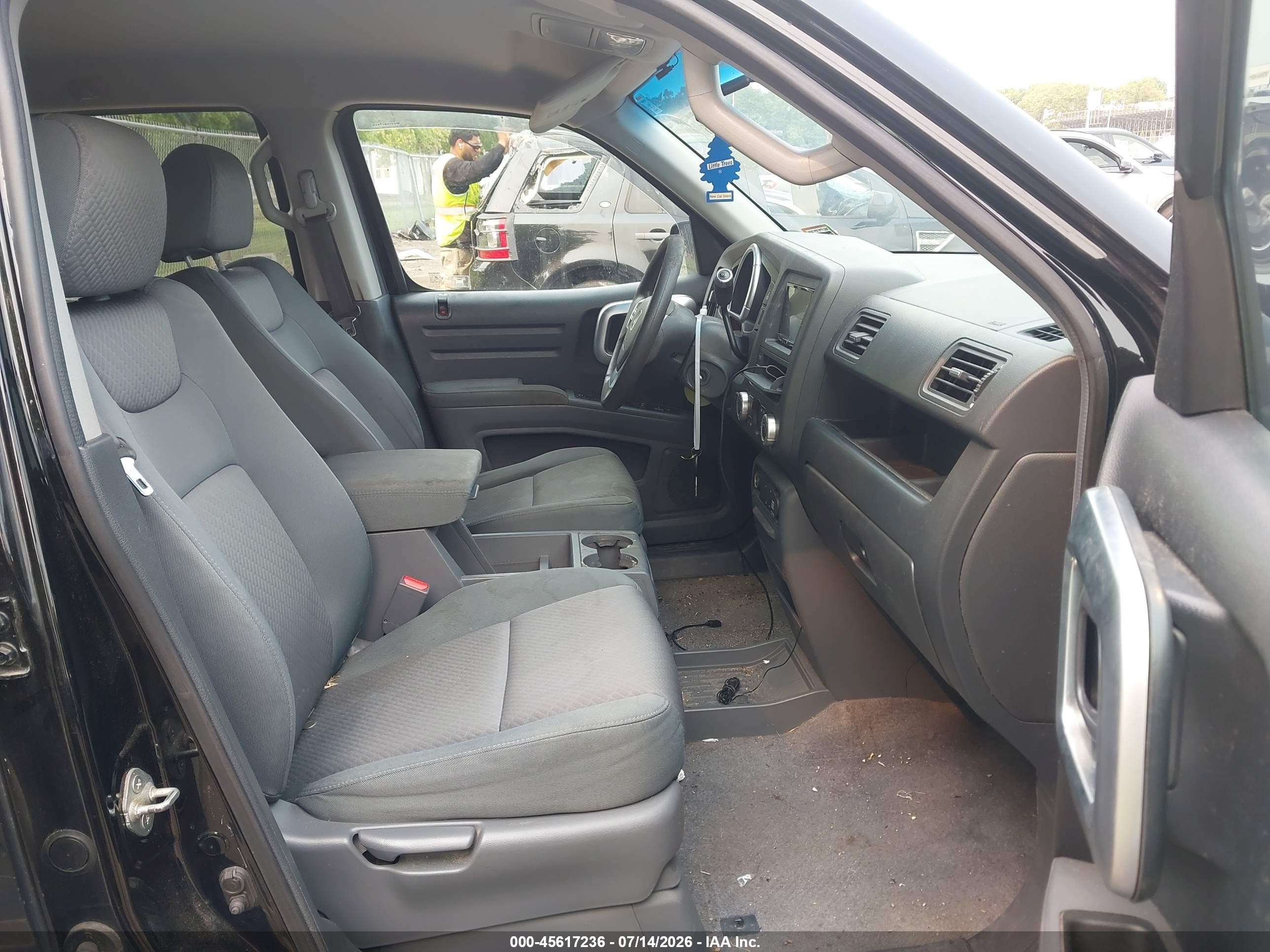 2008 Honda Ridgeline Rts Black vin: 2HJYK16448H508391