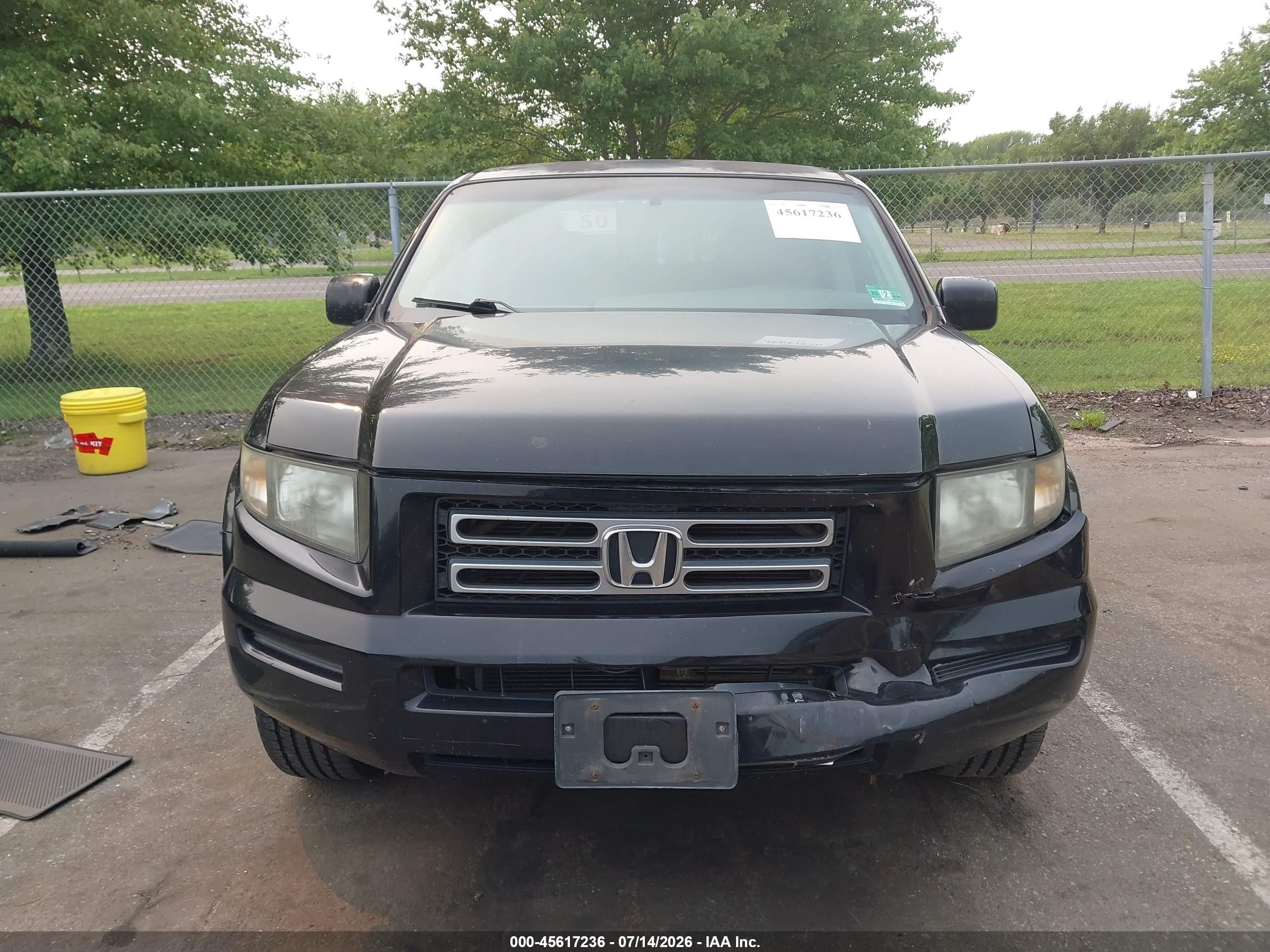 2008 Honda Ridgeline Rts Black vin: 2HJYK16448H508391