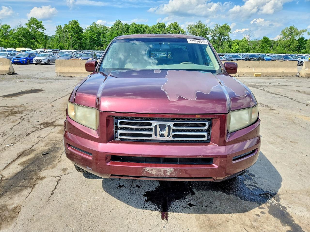 2008 Honda Ridgeline Rts Burgundy vin: 2HJYK16448H508701