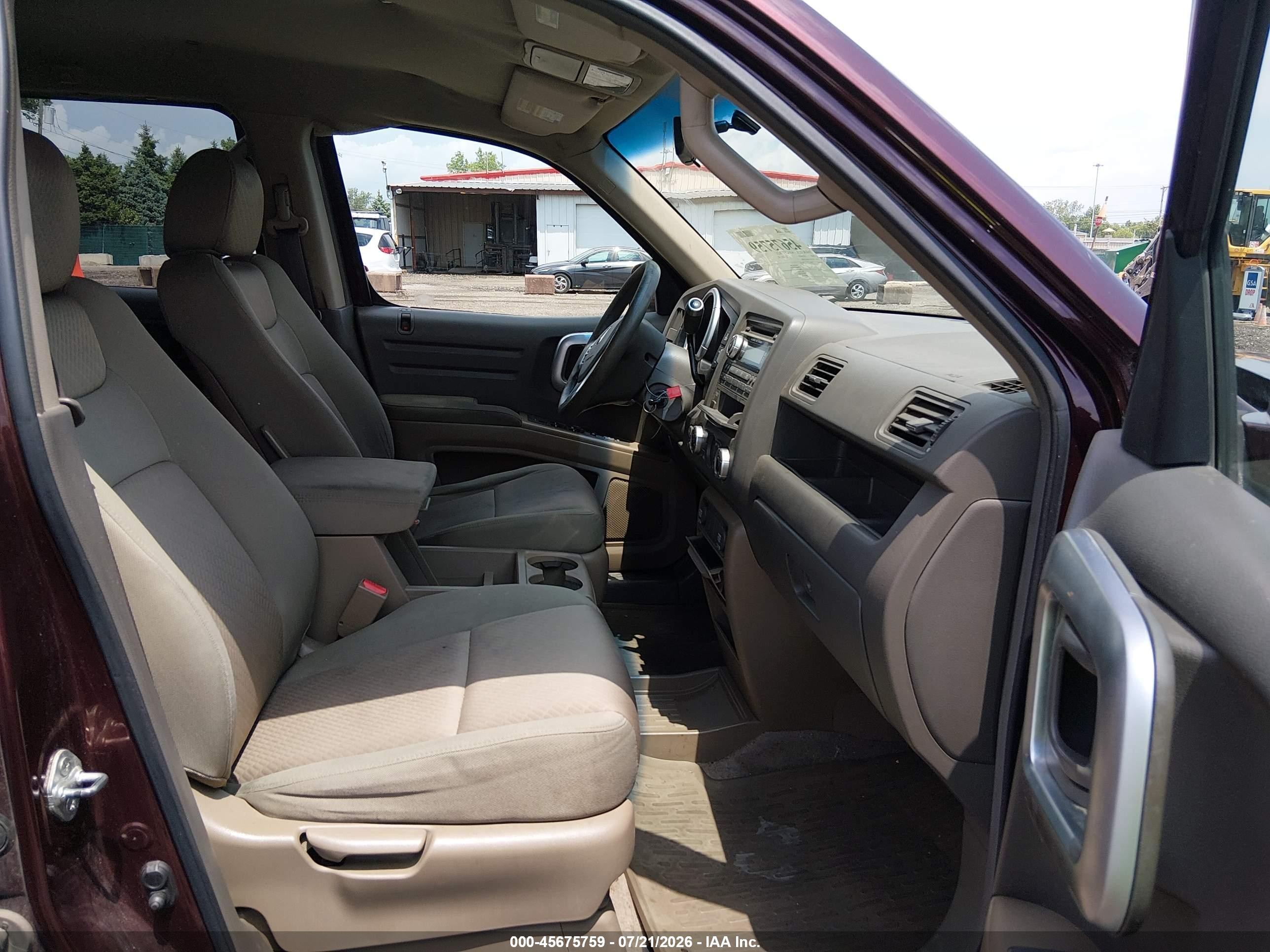 2008 Honda Ridgeline Rts Burgundy vin: 2HJYK16448H514885
