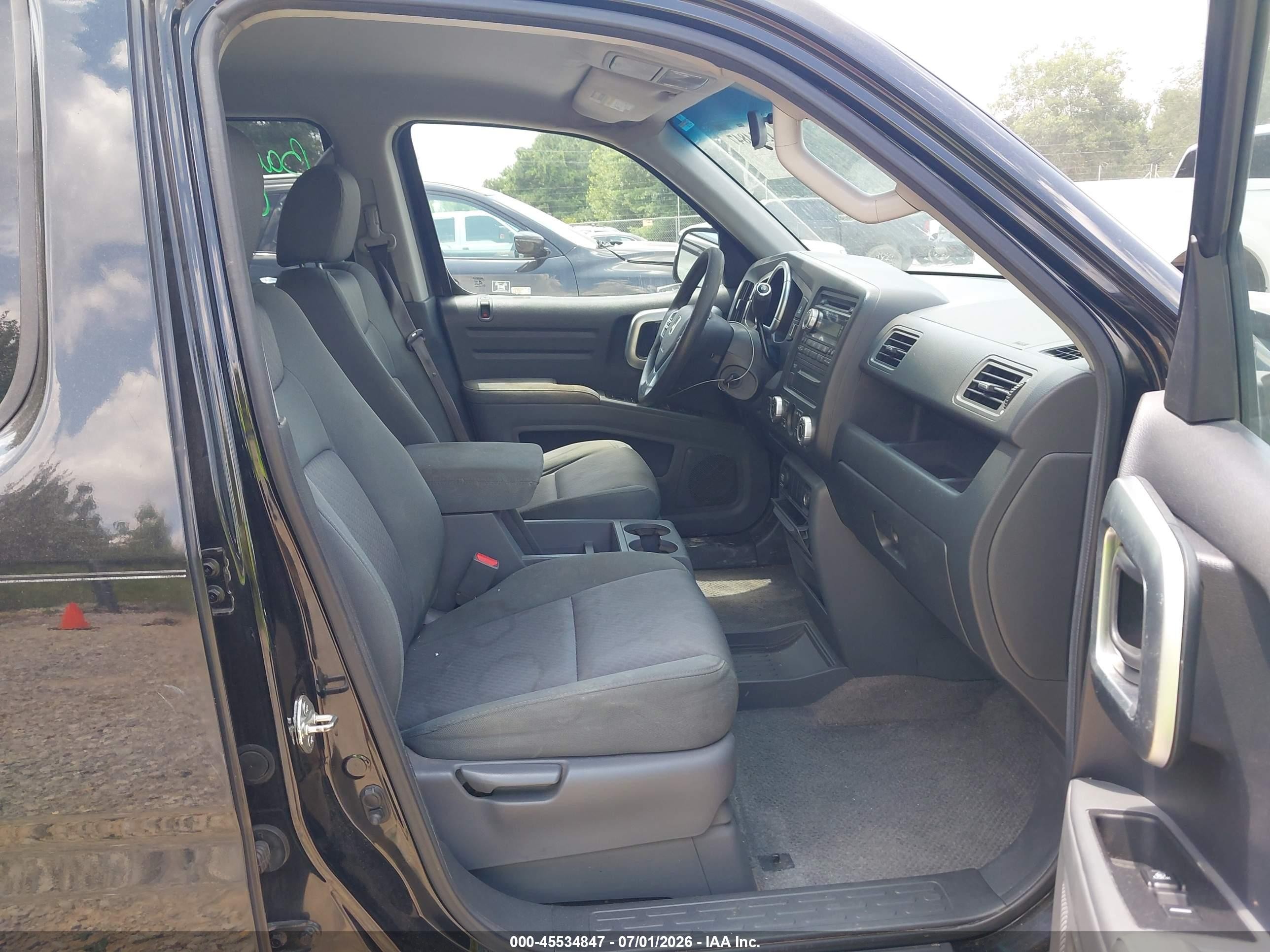 2008 Honda Ridgeline Rts Black vin: 2HJYK16448H524185