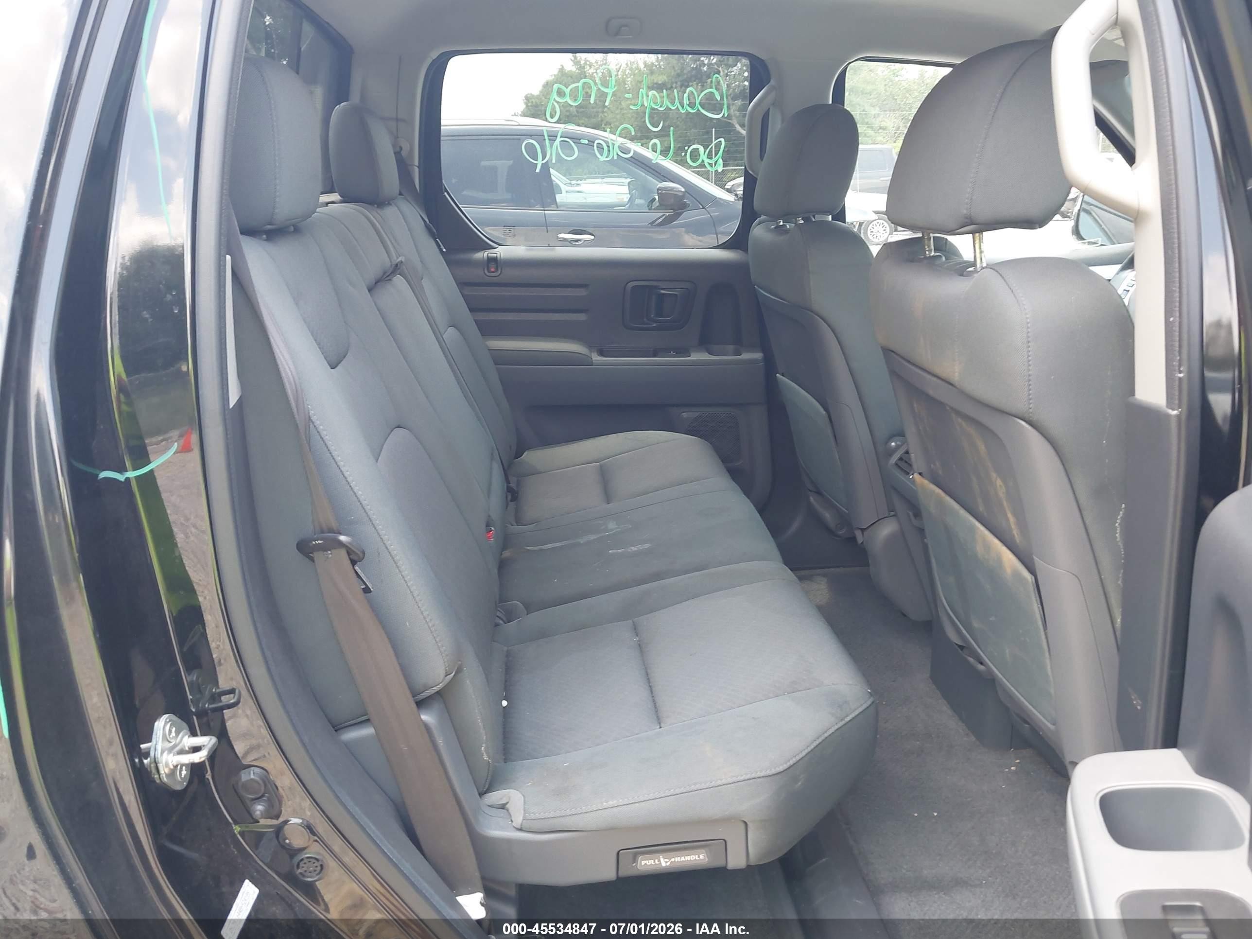 2008 Honda Ridgeline Rts Black vin: 2HJYK16448H524185