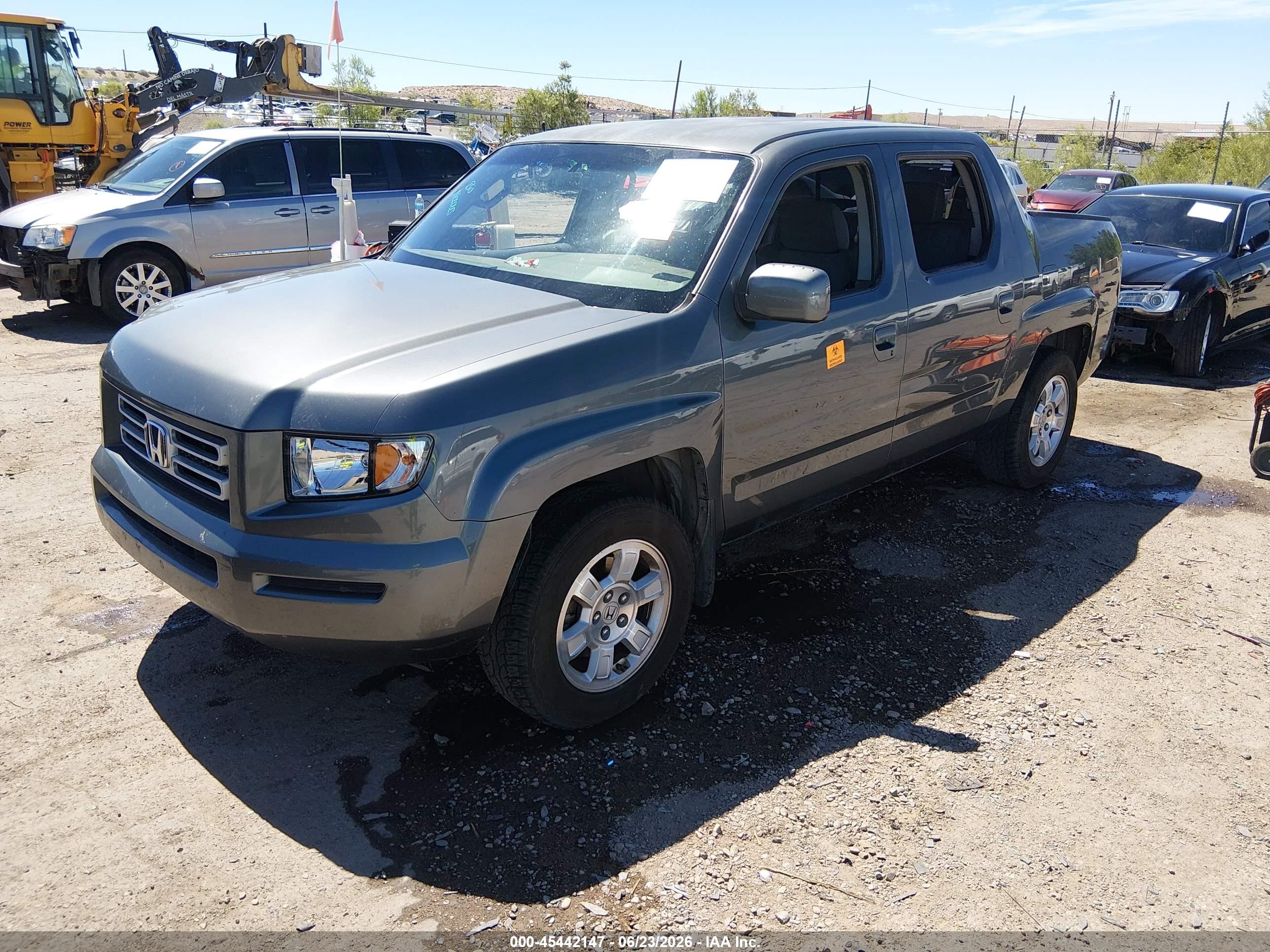 2008 Honda Ridgeline Rts Gray vin: 2HJYK16448H532304