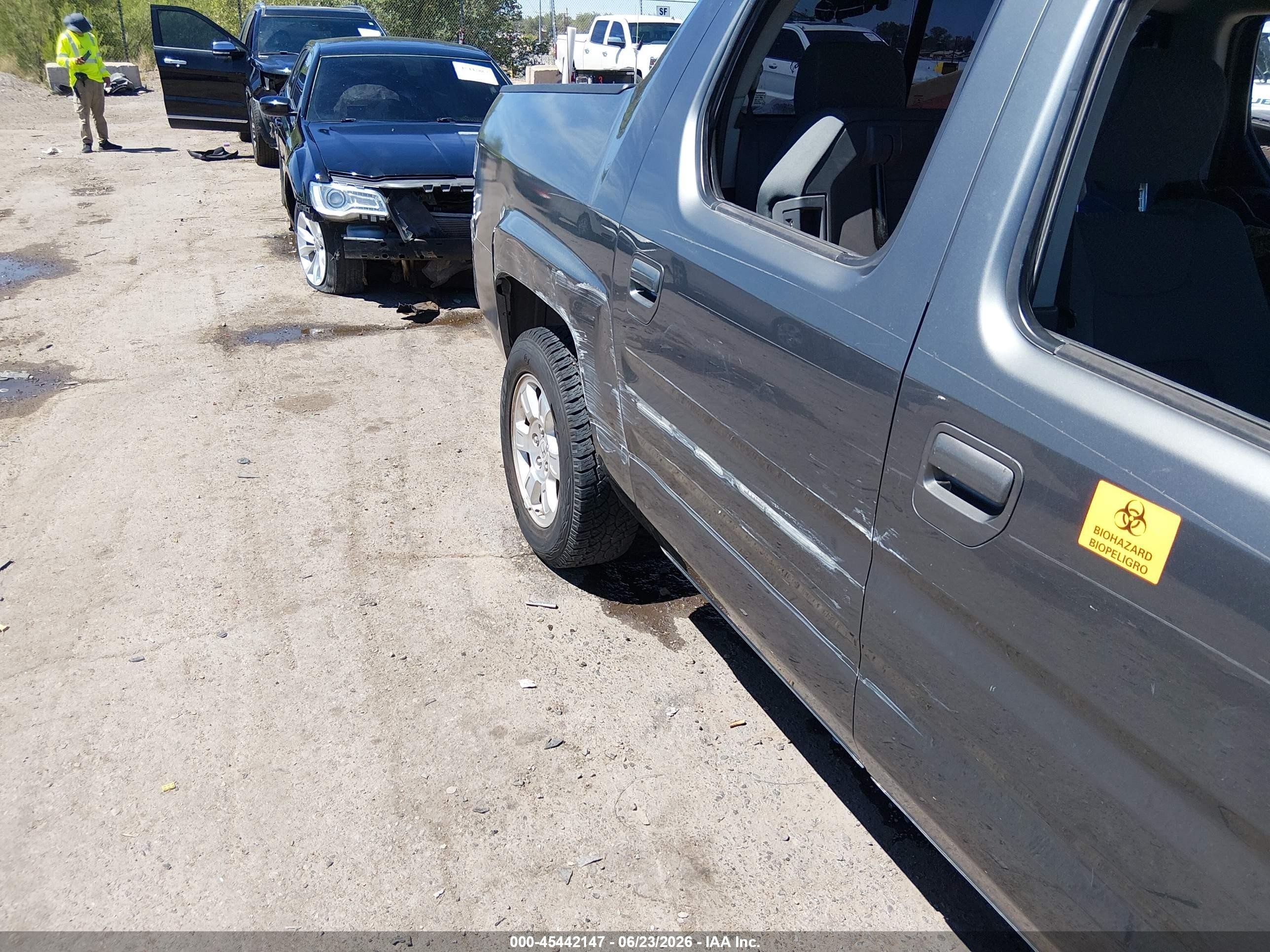 2008 Honda Ridgeline Rts Gray vin: 2HJYK16448H532304