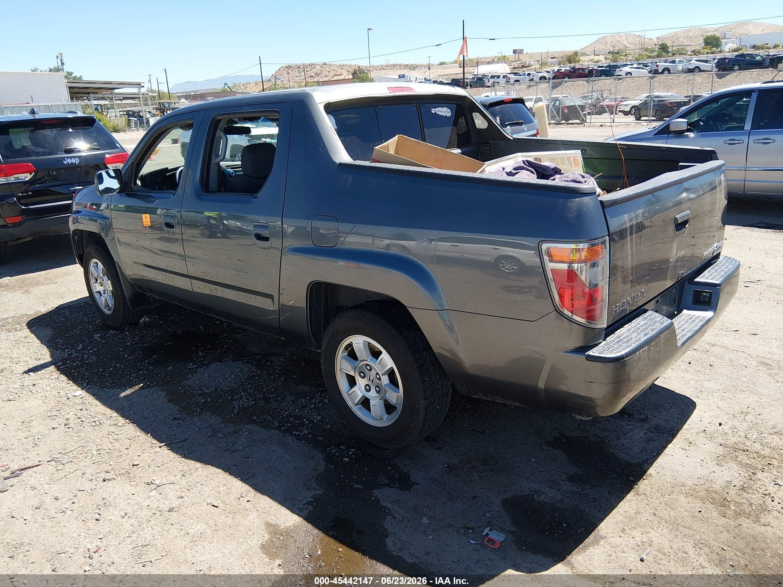 2008 Honda Ridgeline Rts Gray vin: 2HJYK16448H532304