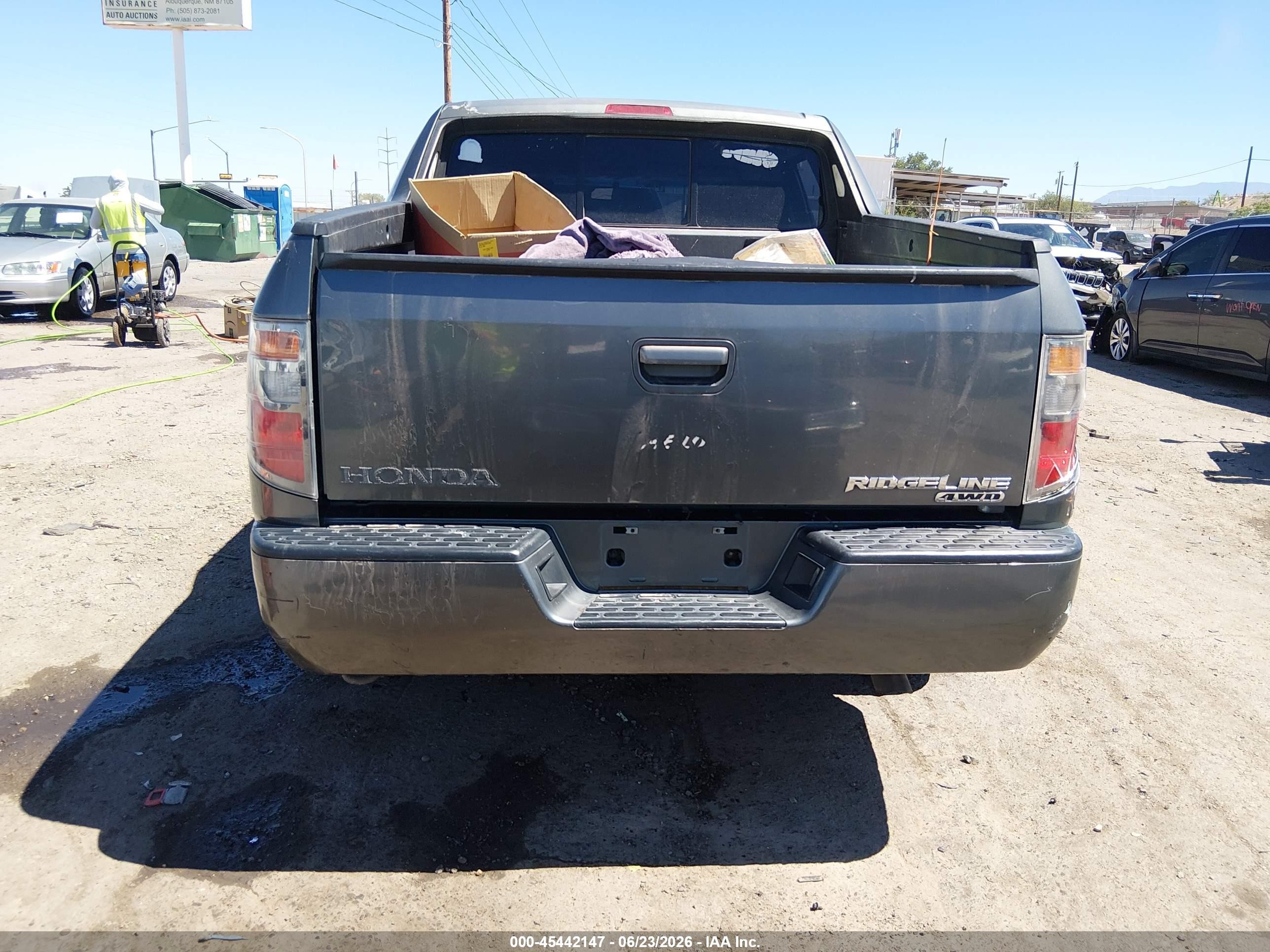 2008 Honda Ridgeline Rts Gray vin: 2HJYK16448H532304