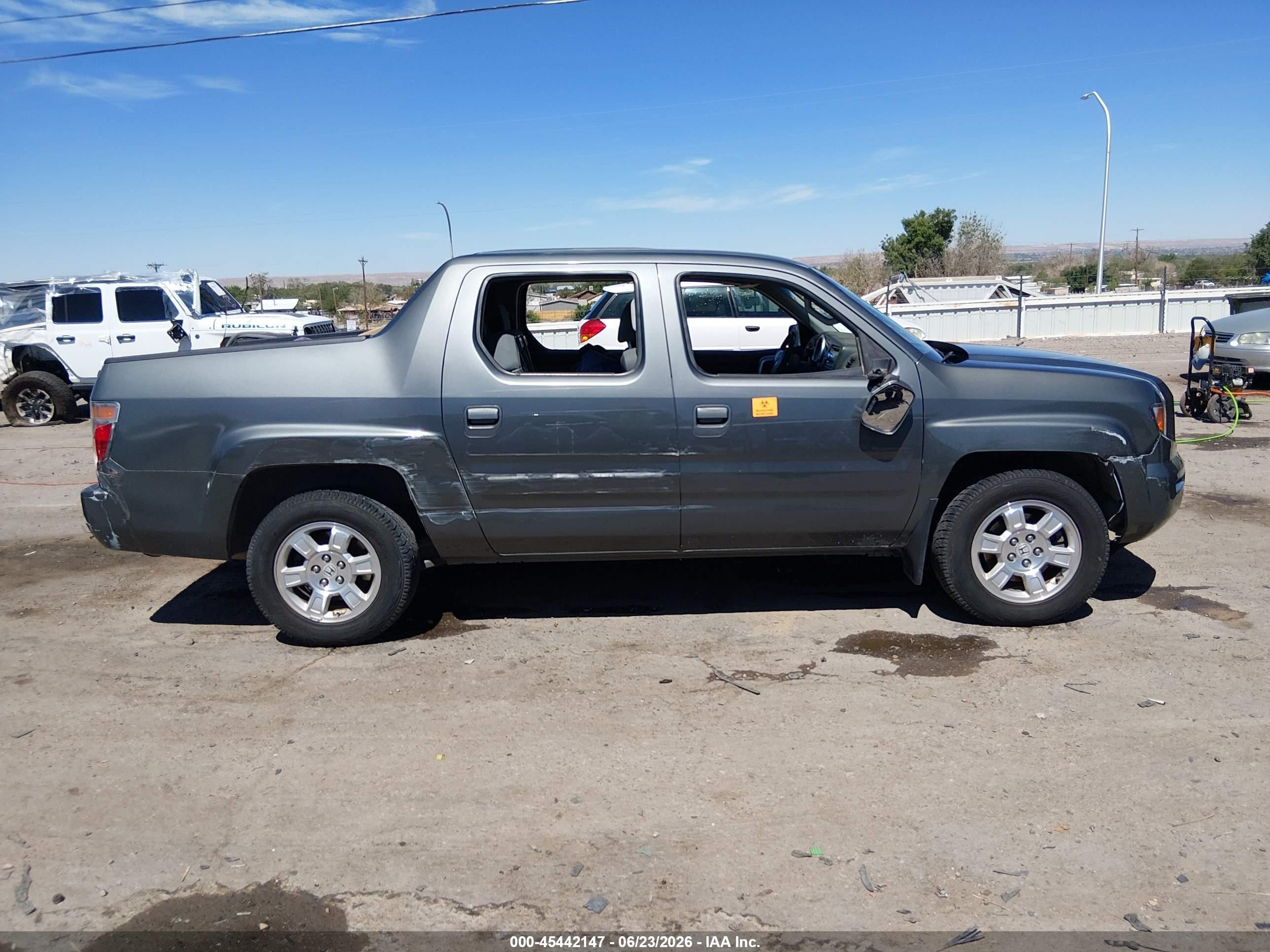 2008 Honda Ridgeline Rts Gray vin: 2HJYK16448H532304