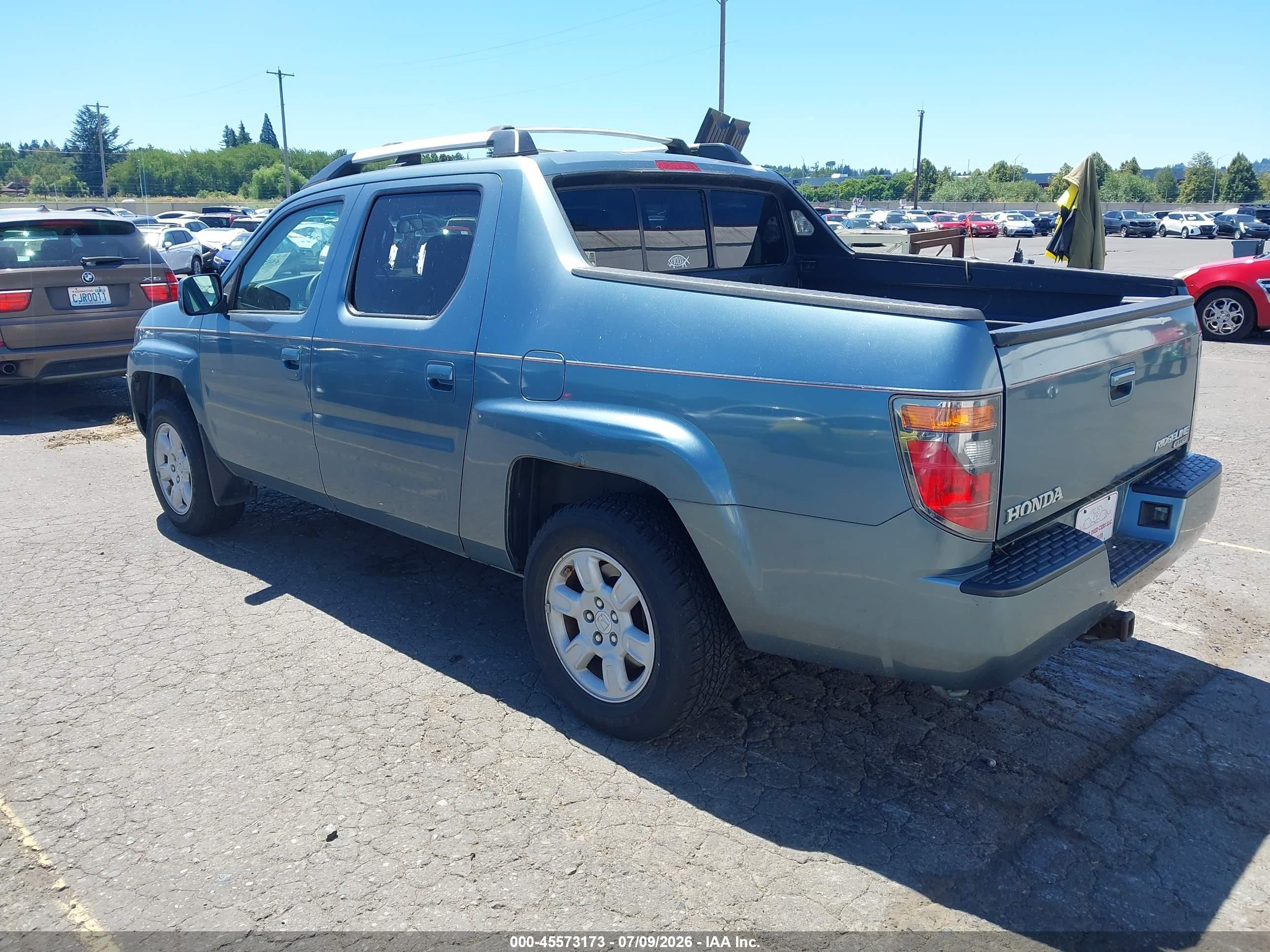 2006 Honda Ridgeline Rts Light Blue vin: 2HJYK16456H522541
