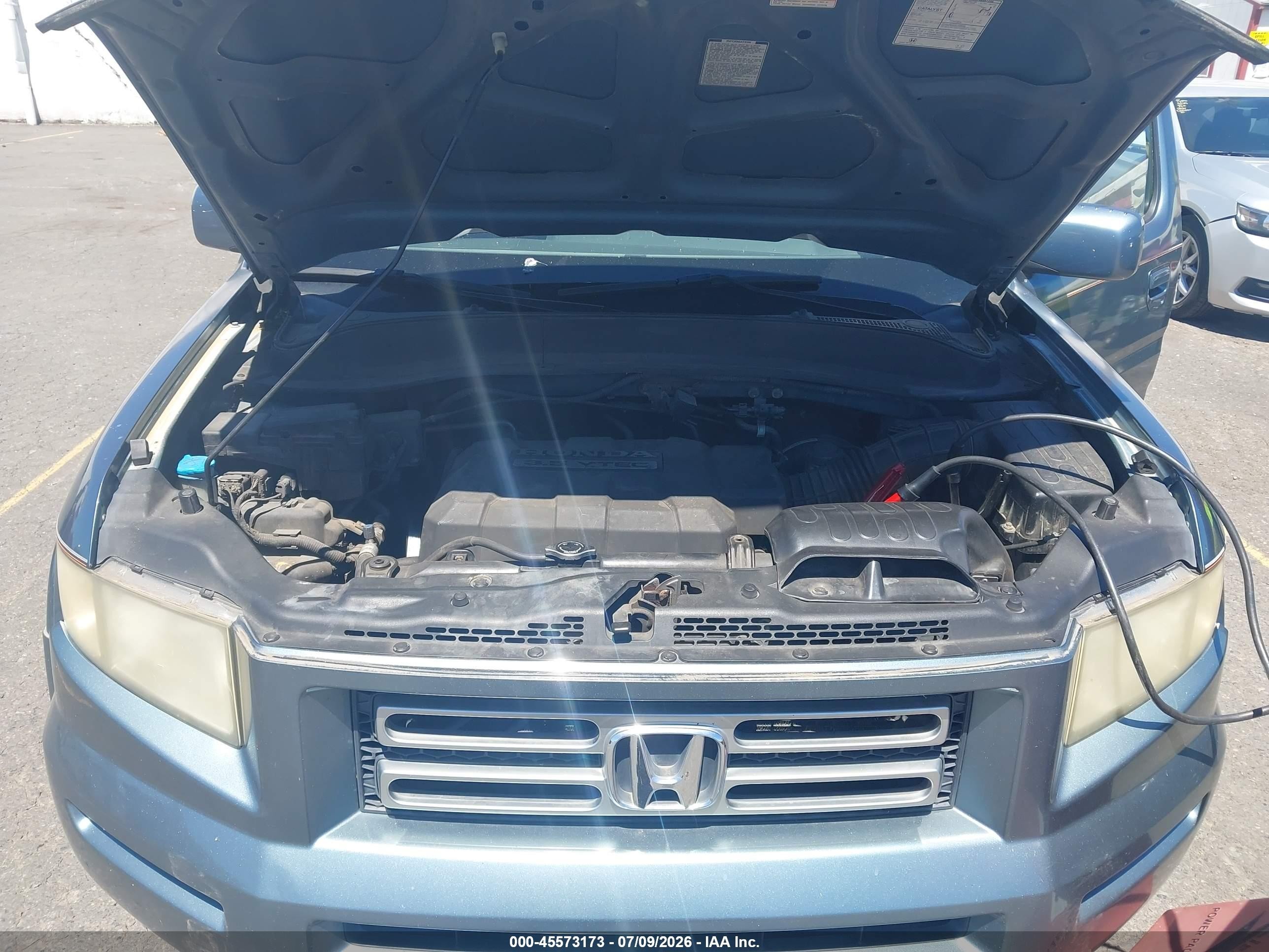 2006 Honda Ridgeline Rts Light Blue vin: 2HJYK16456H522541