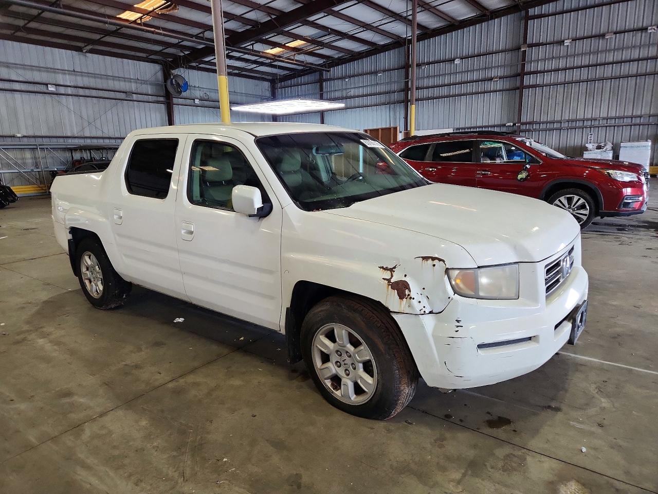 2006 Honda Ridgeline Rts White vin: 2HJYK16456H523592