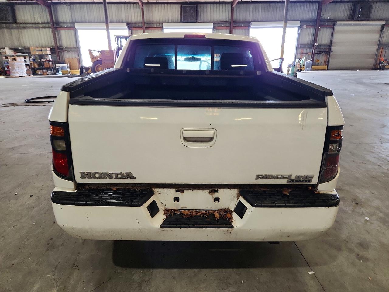 2006 Honda Ridgeline Rts White vin: 2HJYK16456H523592
