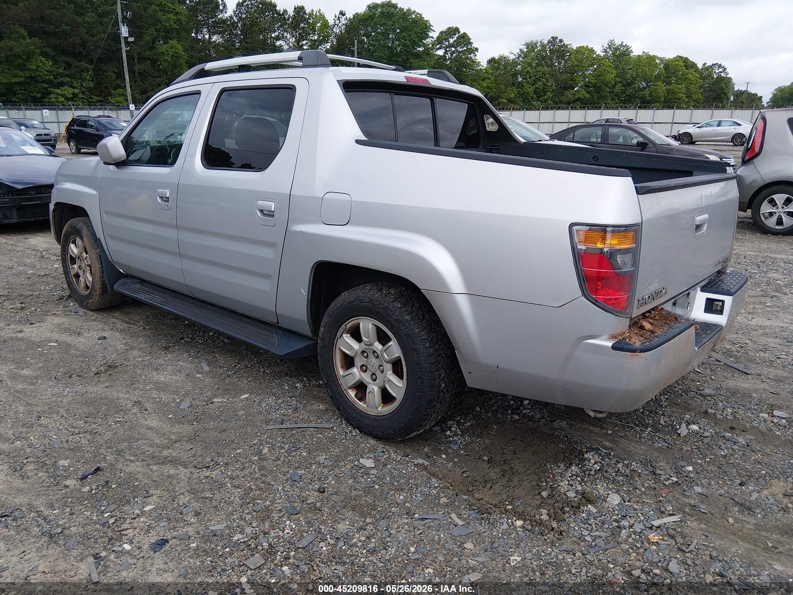 2006 Honda Ridgeline Rts Silver vin: 2HJYK16456H536908