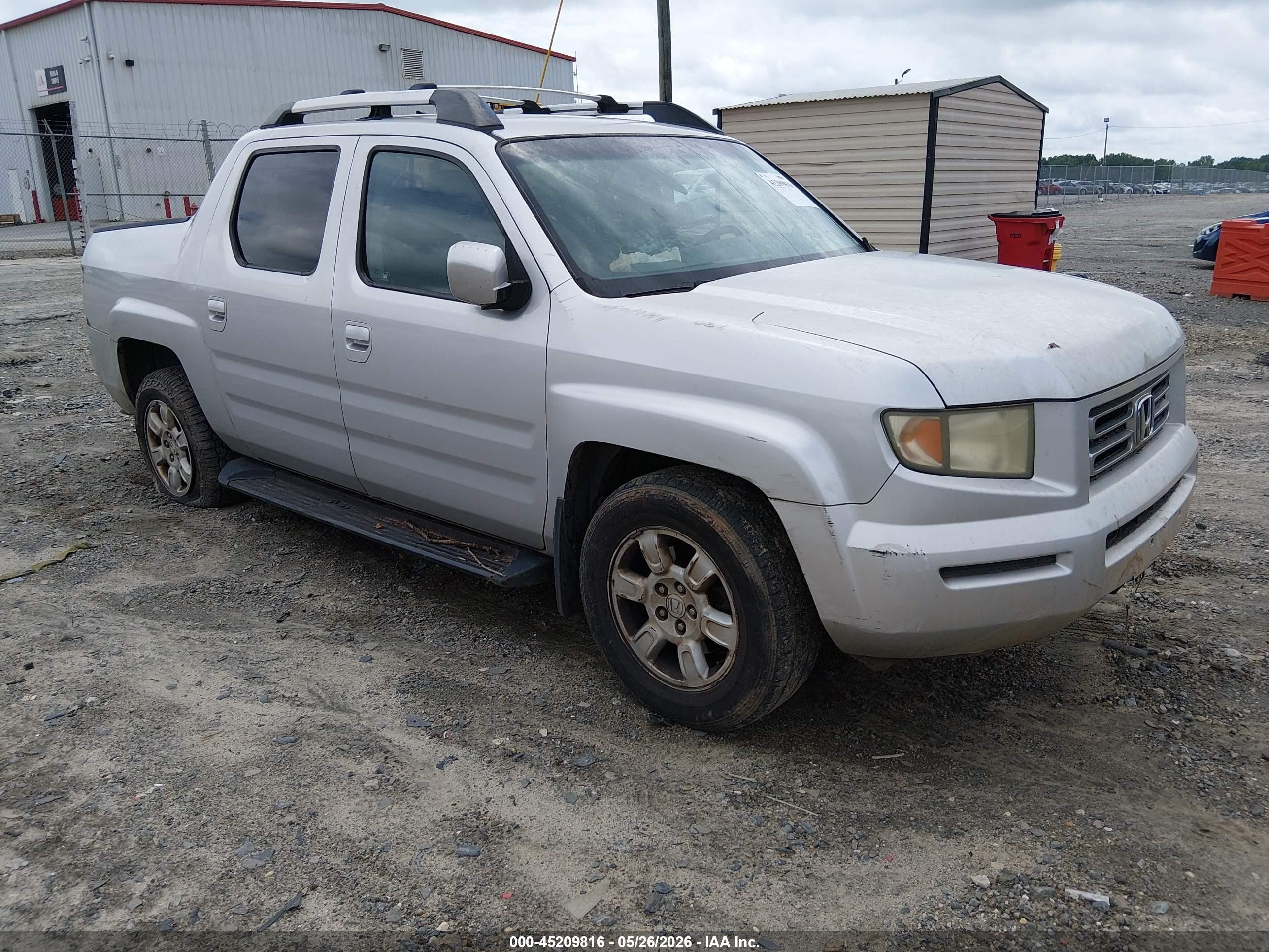2006 Honda Ridgeline Rts Silver vin: 2HJYK16456H536908