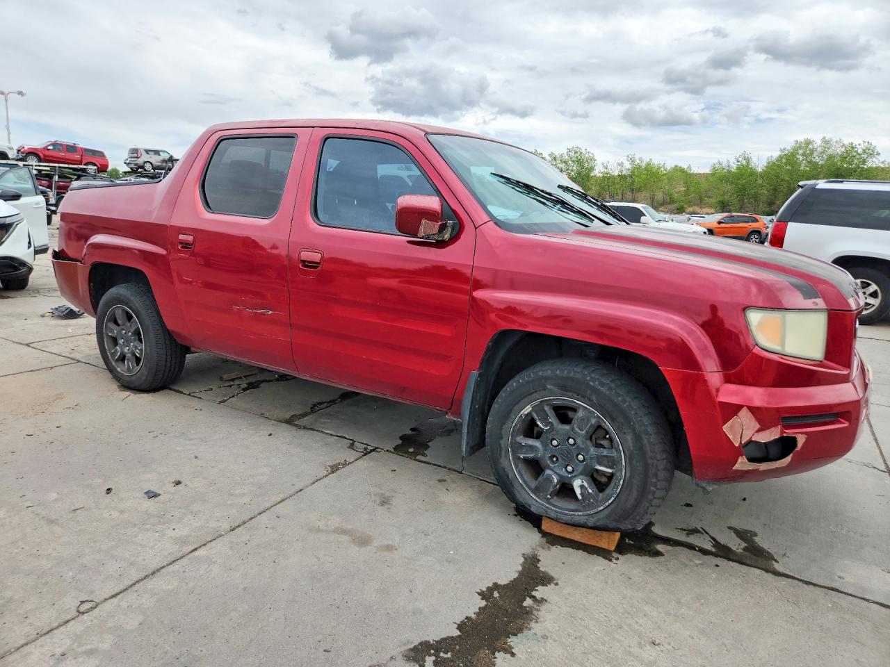 2006 Honda Ridgeline Rts Maroon vin: 2HJYK16456H544216