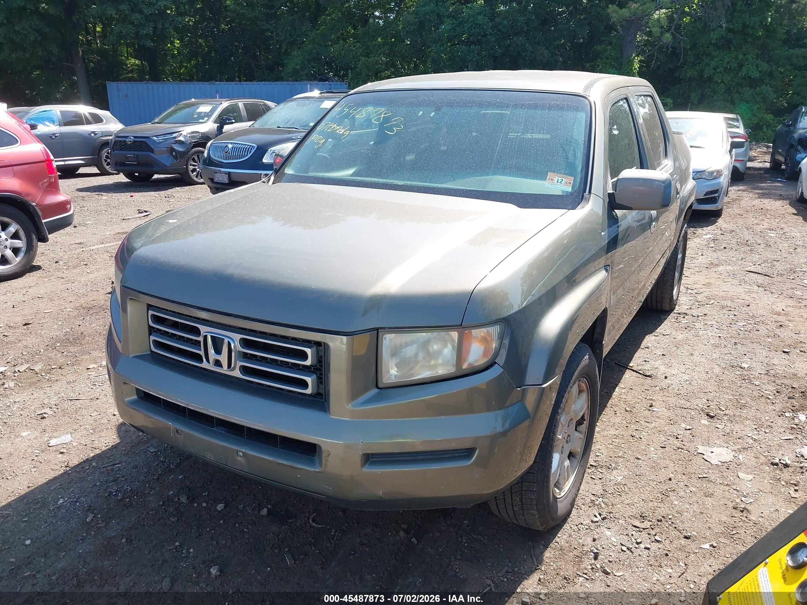 2007 Honda Ridgeline Rts Beige vin: 2HJYK16457H517860