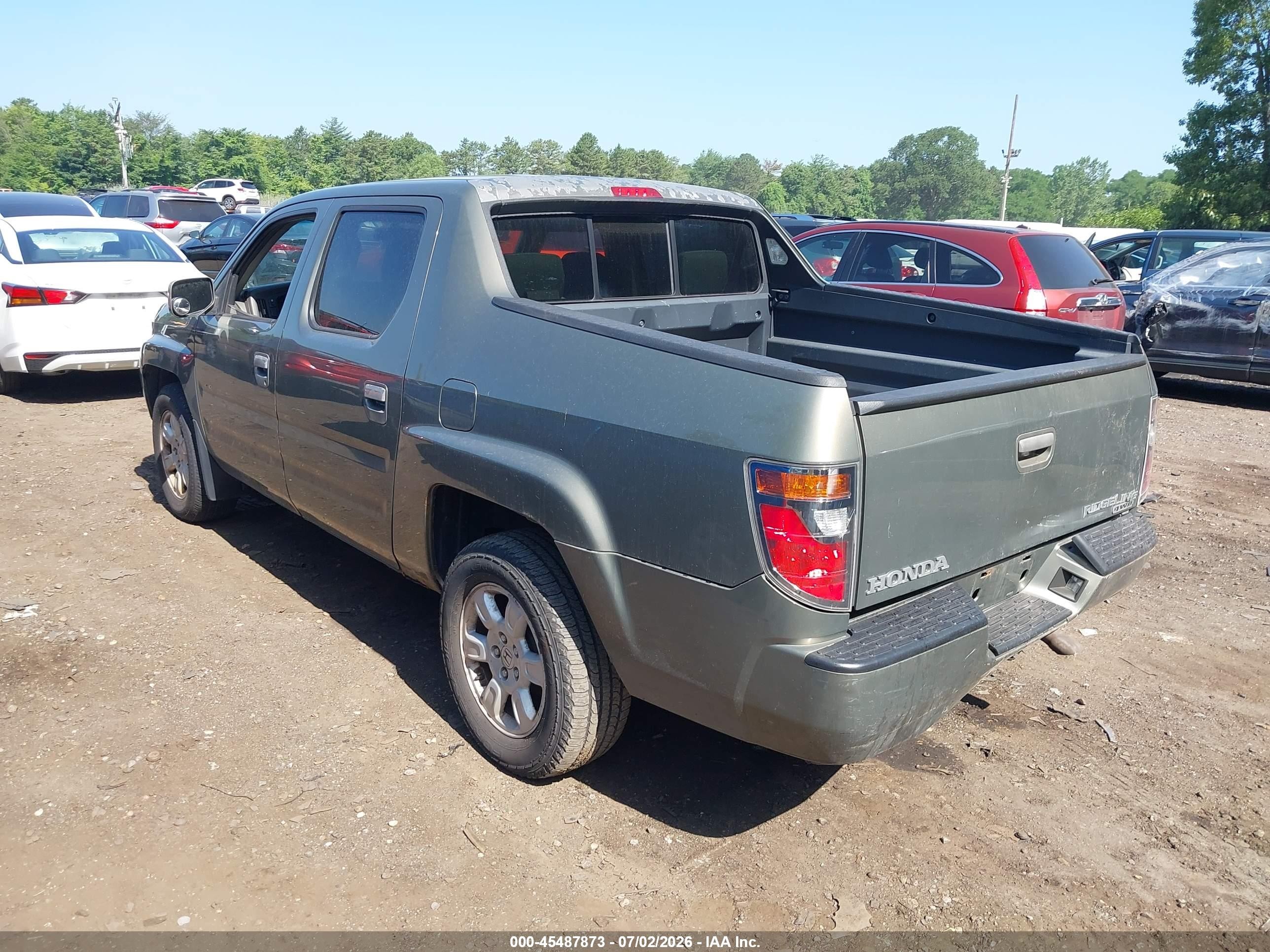 2007 Honda Ridgeline Rts Beige vin: 2HJYK16457H517860