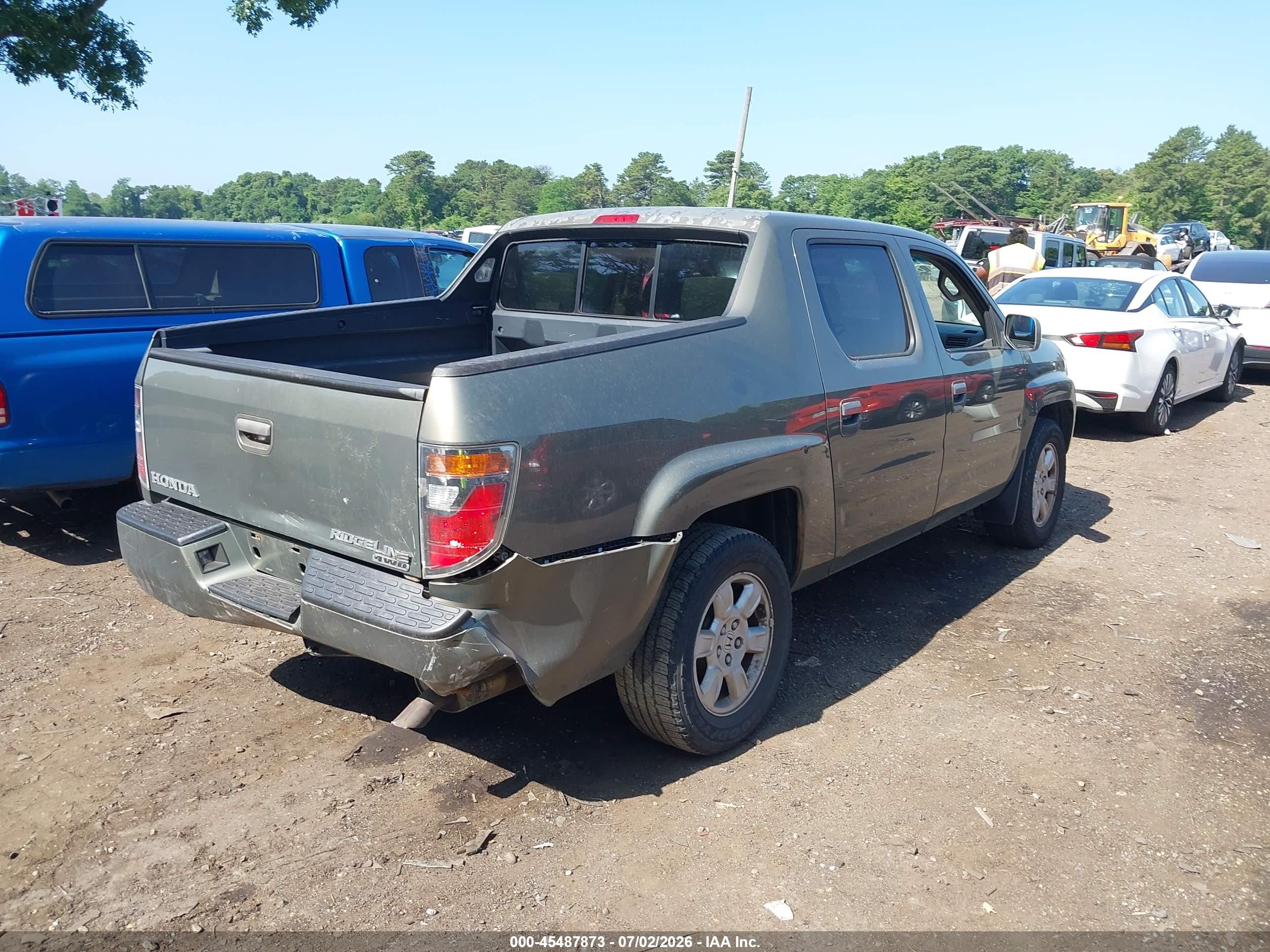 2007 Honda Ridgeline Rts Beige vin: 2HJYK16457H517860