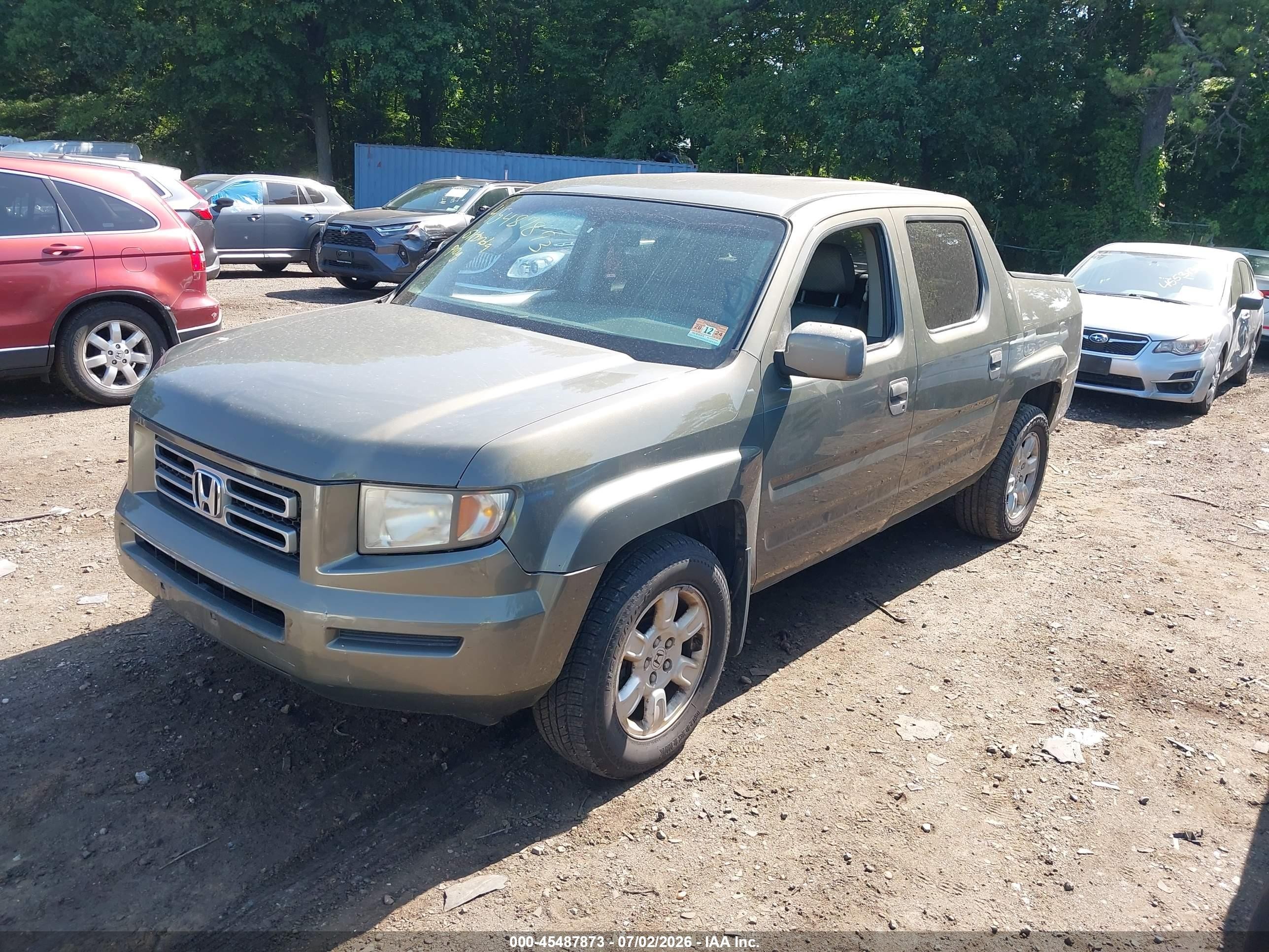2007 Honda Ridgeline Rts Beige vin: 2HJYK16457H517860