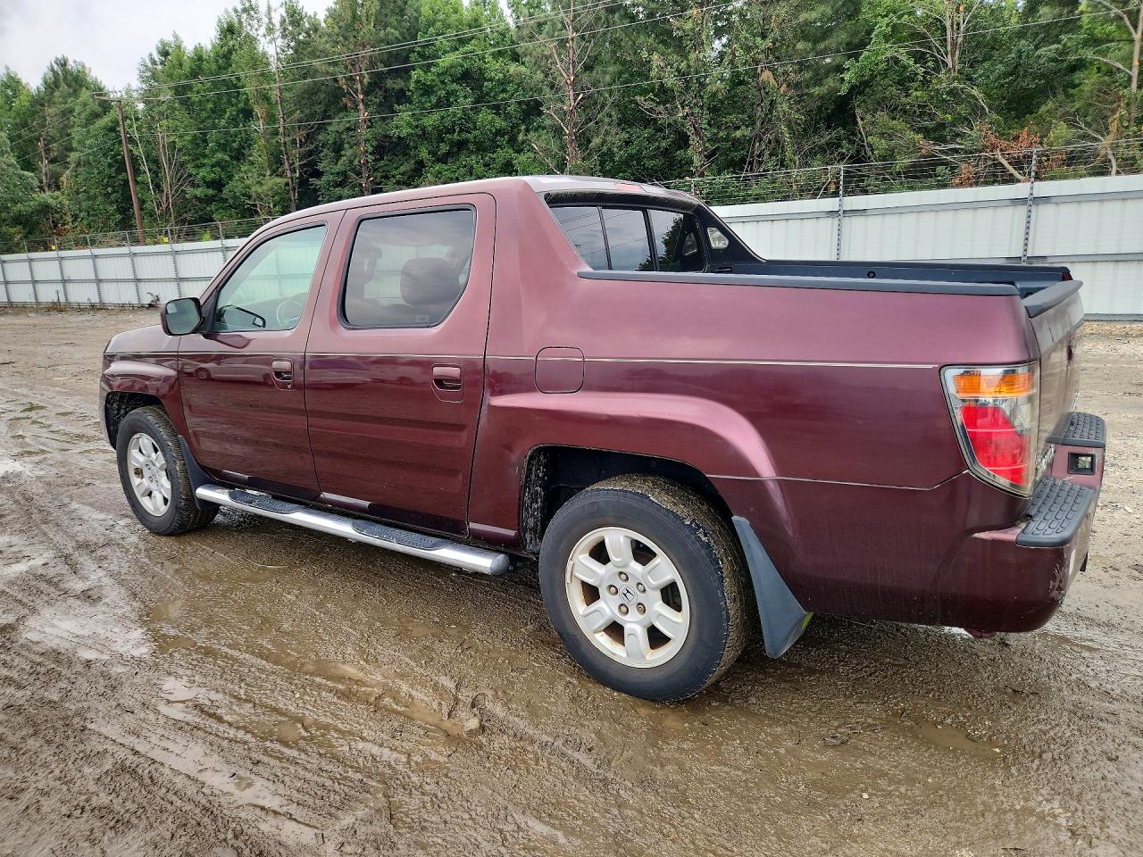 2007 Honda Ridgeline Rts Burgundy vin: 2HJYK16457H518538