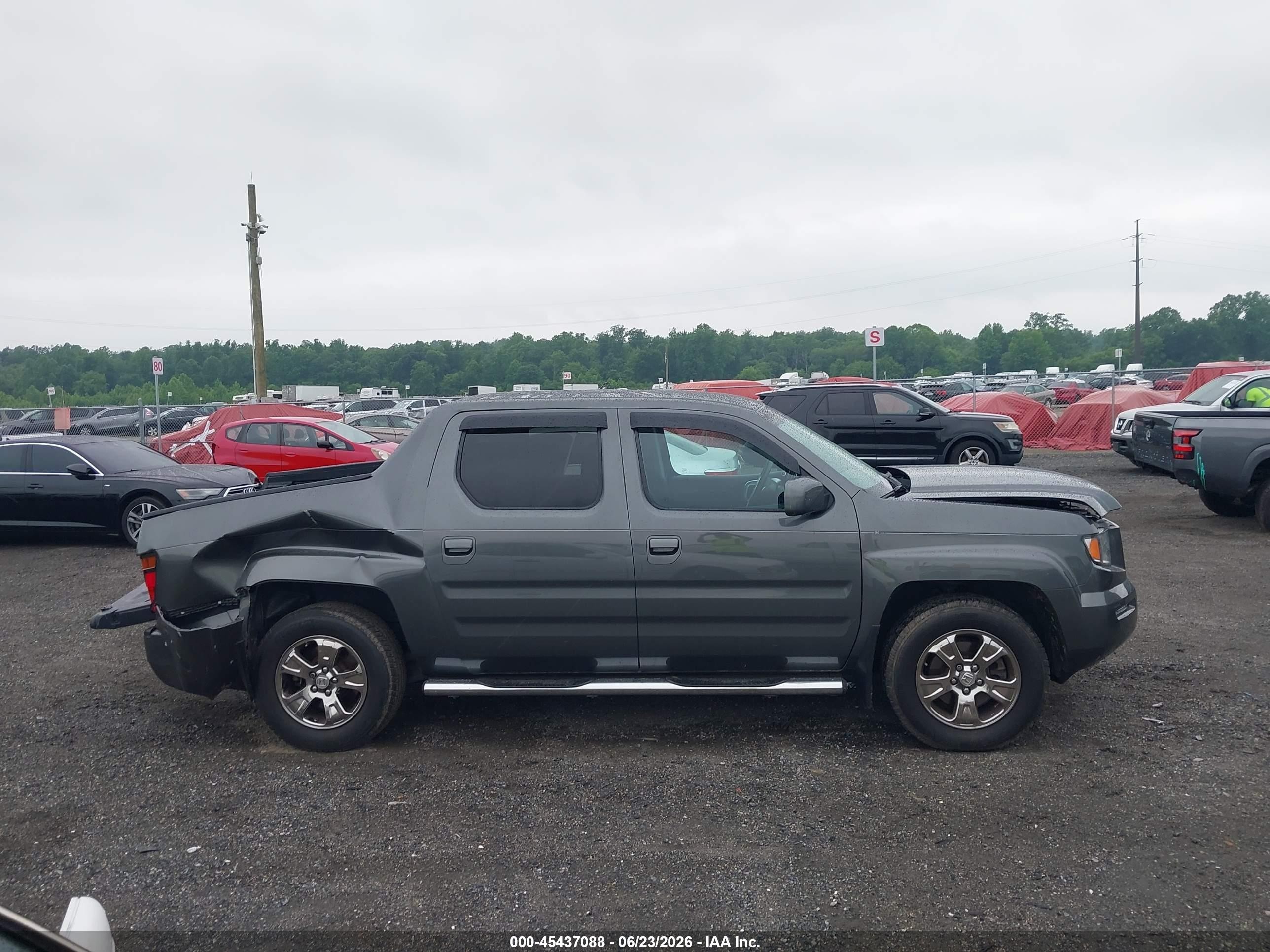 2007 Honda Ridgeline Rts Gray vin: 2HJYK16457H544105