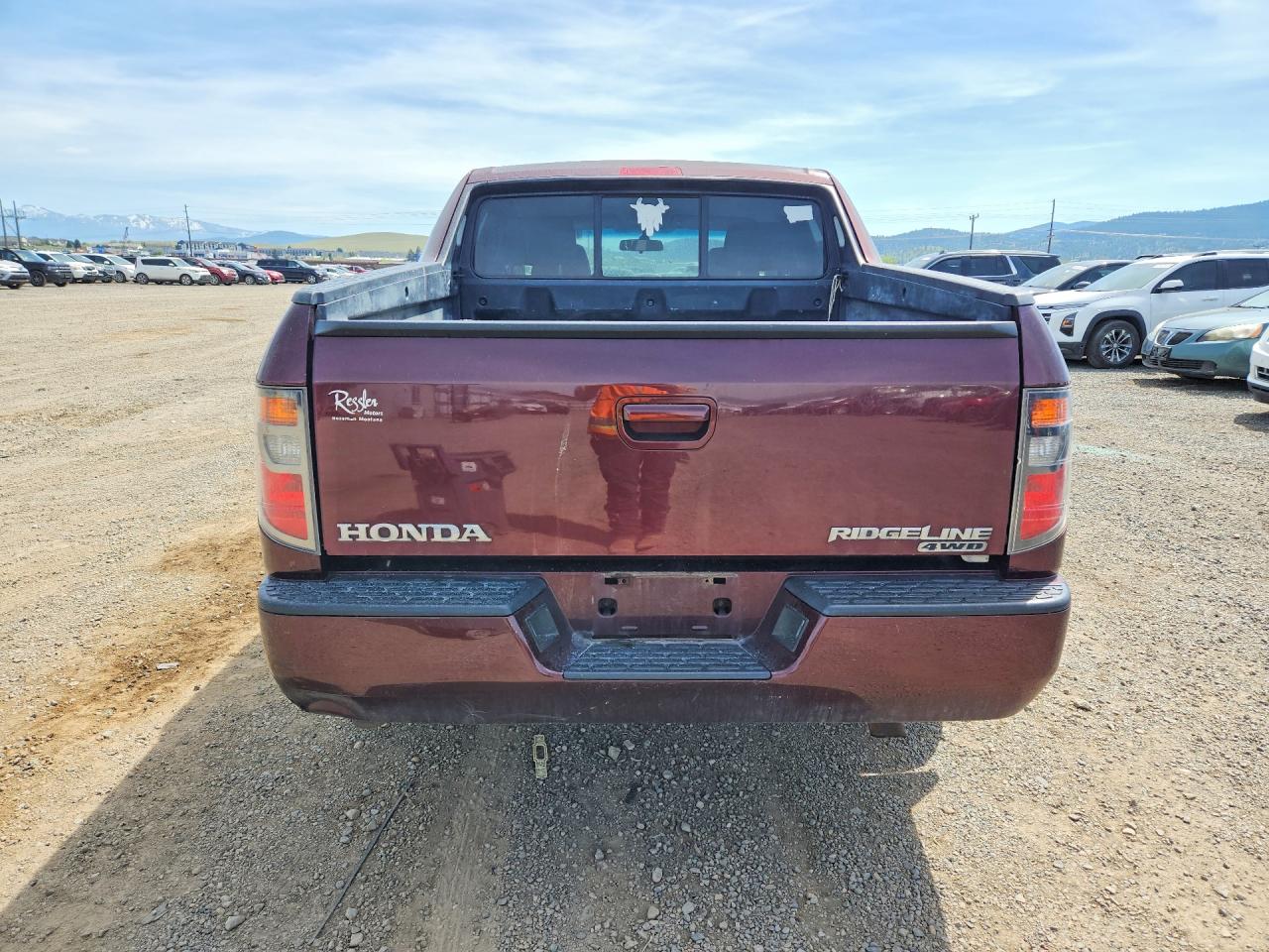 2008 Honda Ridgeline Rts Maroon vin: 2HJYK16458H505001