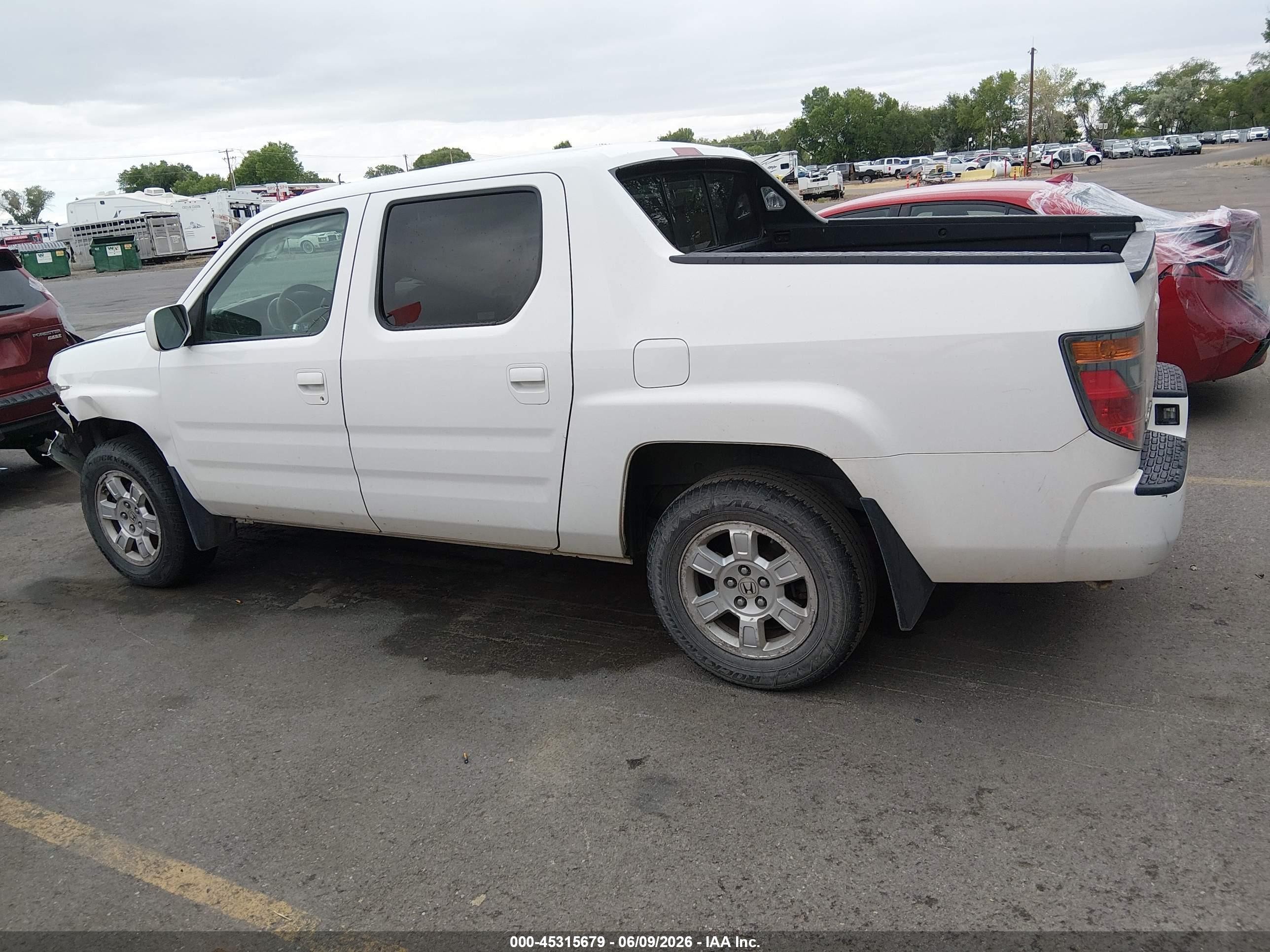 2008 Honda Ridgeline Rts Белый vin: 2HJYK16458H535051
