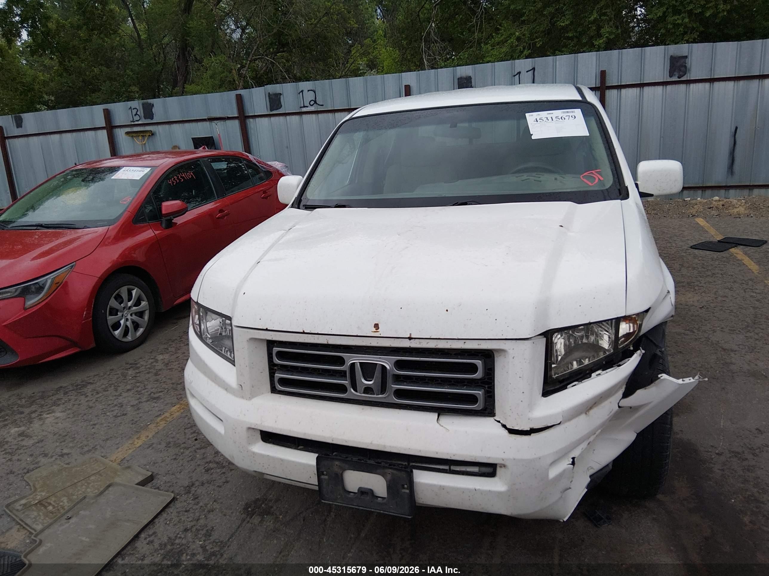 2008 Honda Ridgeline Rts Белый vin: 2HJYK16458H535051