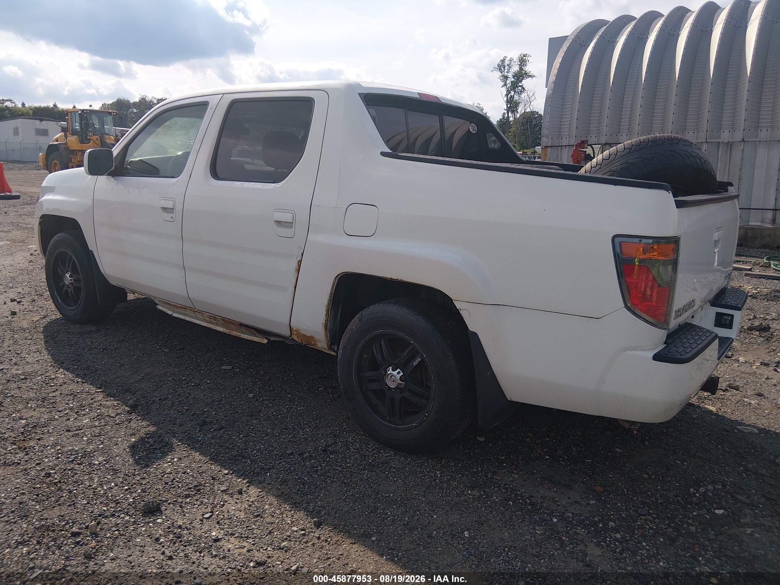 2006 Honda Ridgeline Rts White vin: 2HJYK16466H554270