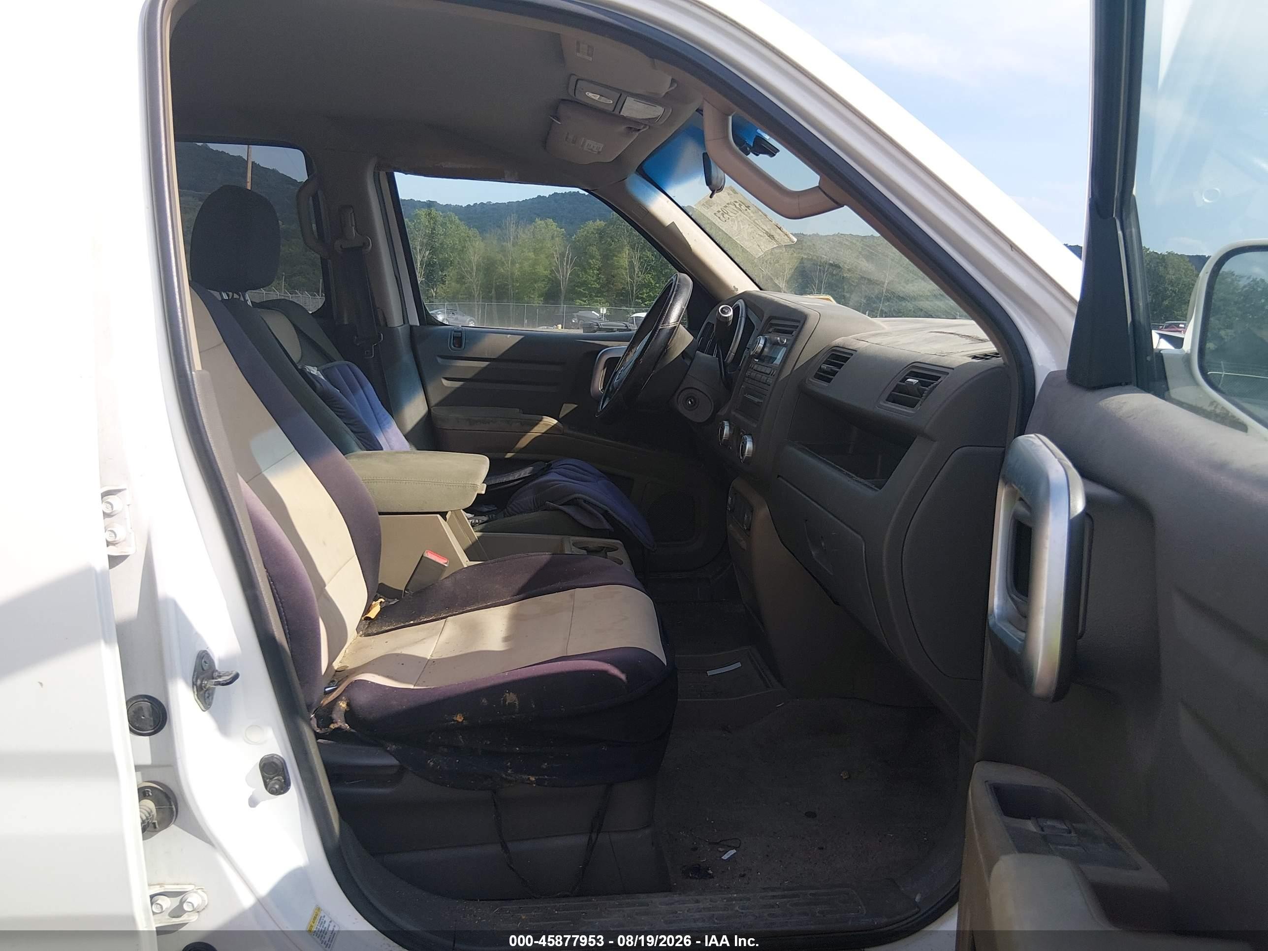 2006 Honda Ridgeline Rts White vin: 2HJYK16466H554270