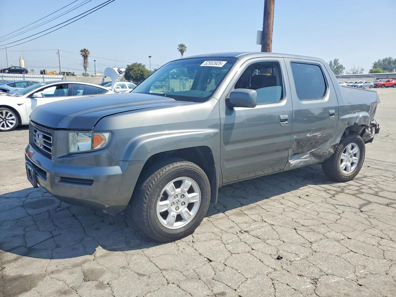 2007 Honda Ridgeline Rts Gray vin: 2HJYK16467H513624