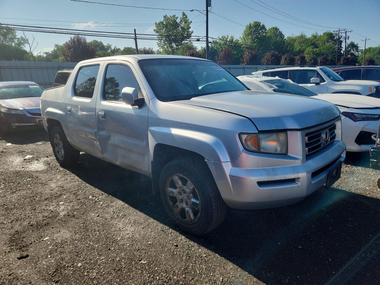 2006 Honda Ridgeline Rts Silver vin: 2HJYK16476H537624