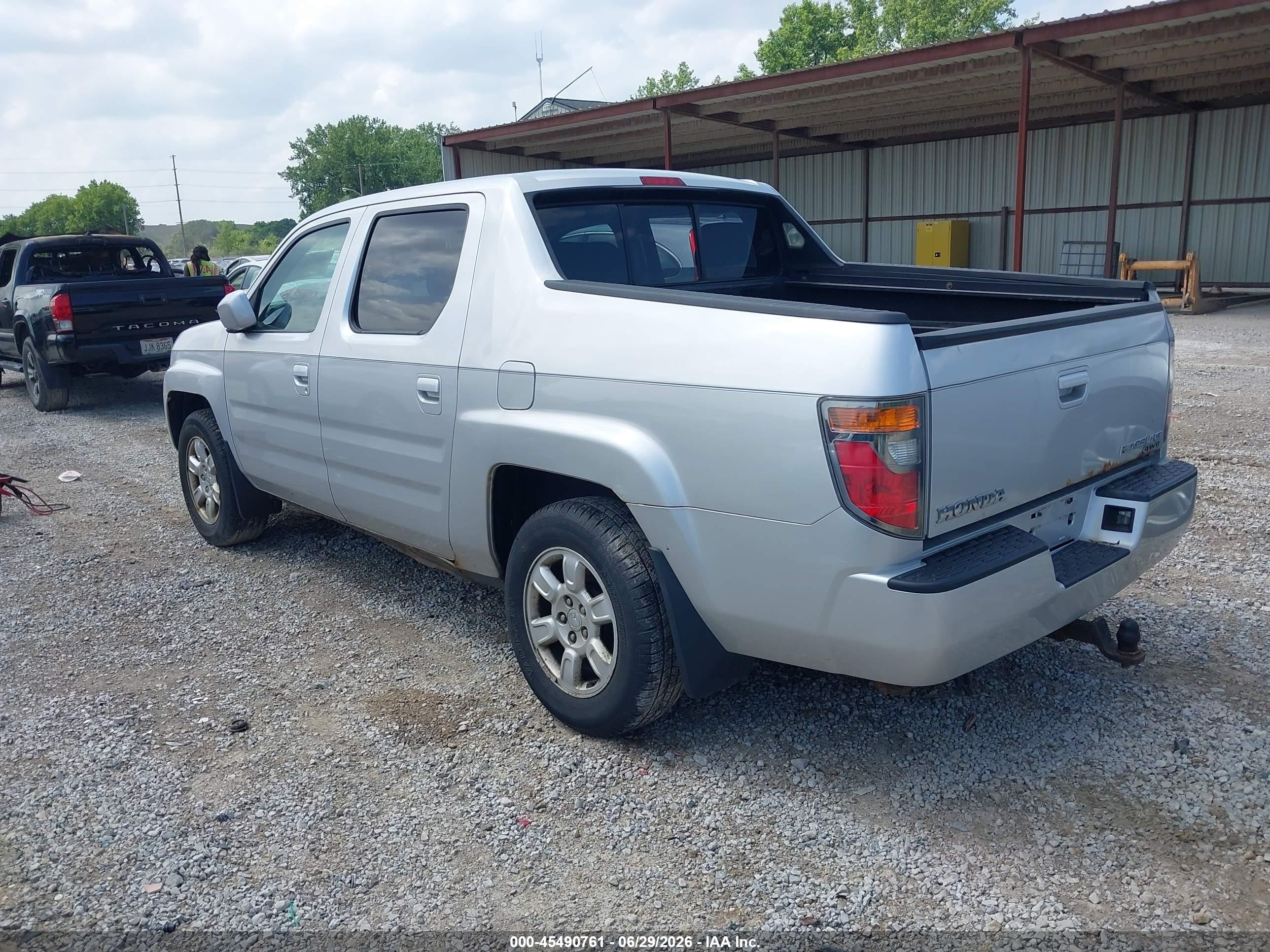 2006 Honda Ridgeline Rts Silver vin: 2HJYK16476H554374